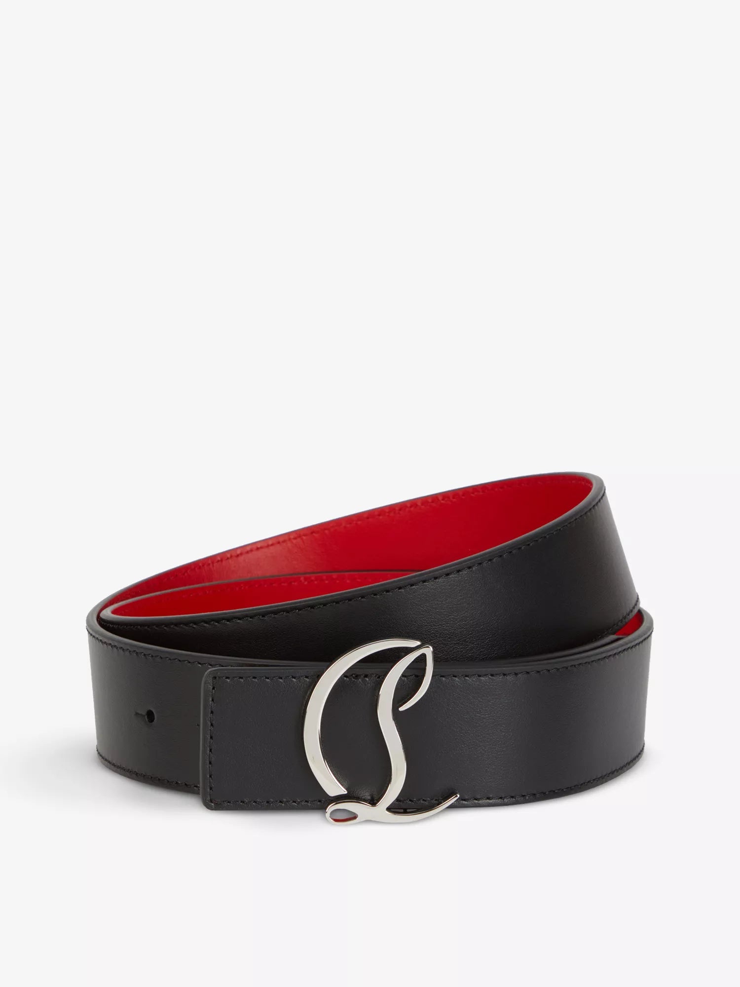 Men's CL Logo Leather Belt Christian Louboutin