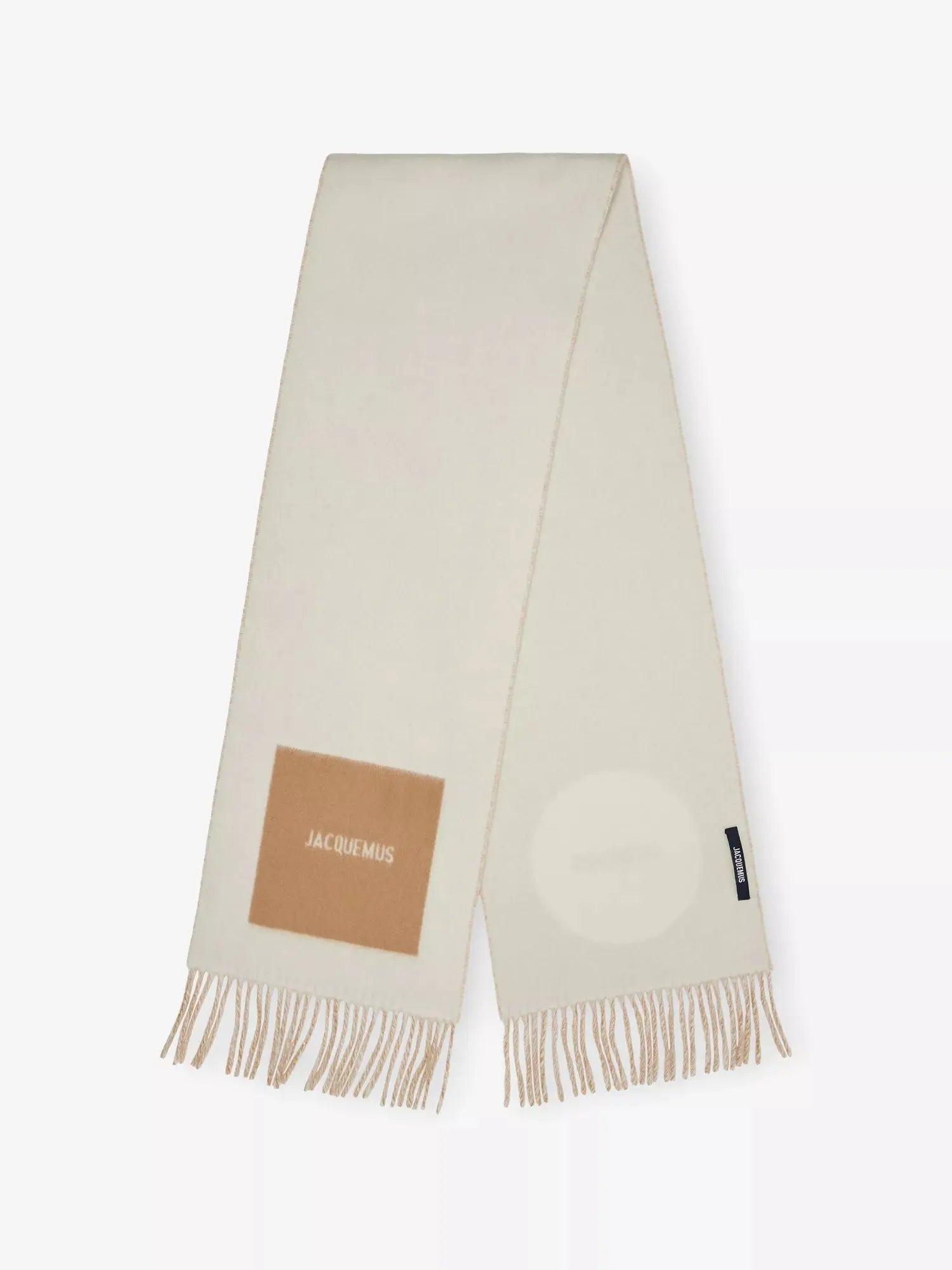 Women's The Rond Carré Jacquard Wool Scarf Jacquemus