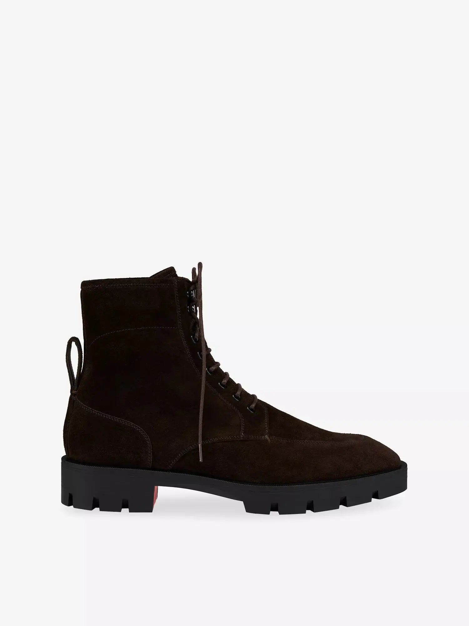 Men's Caracolo Lion Flat Crosta Leather Boots Christian Louboutin