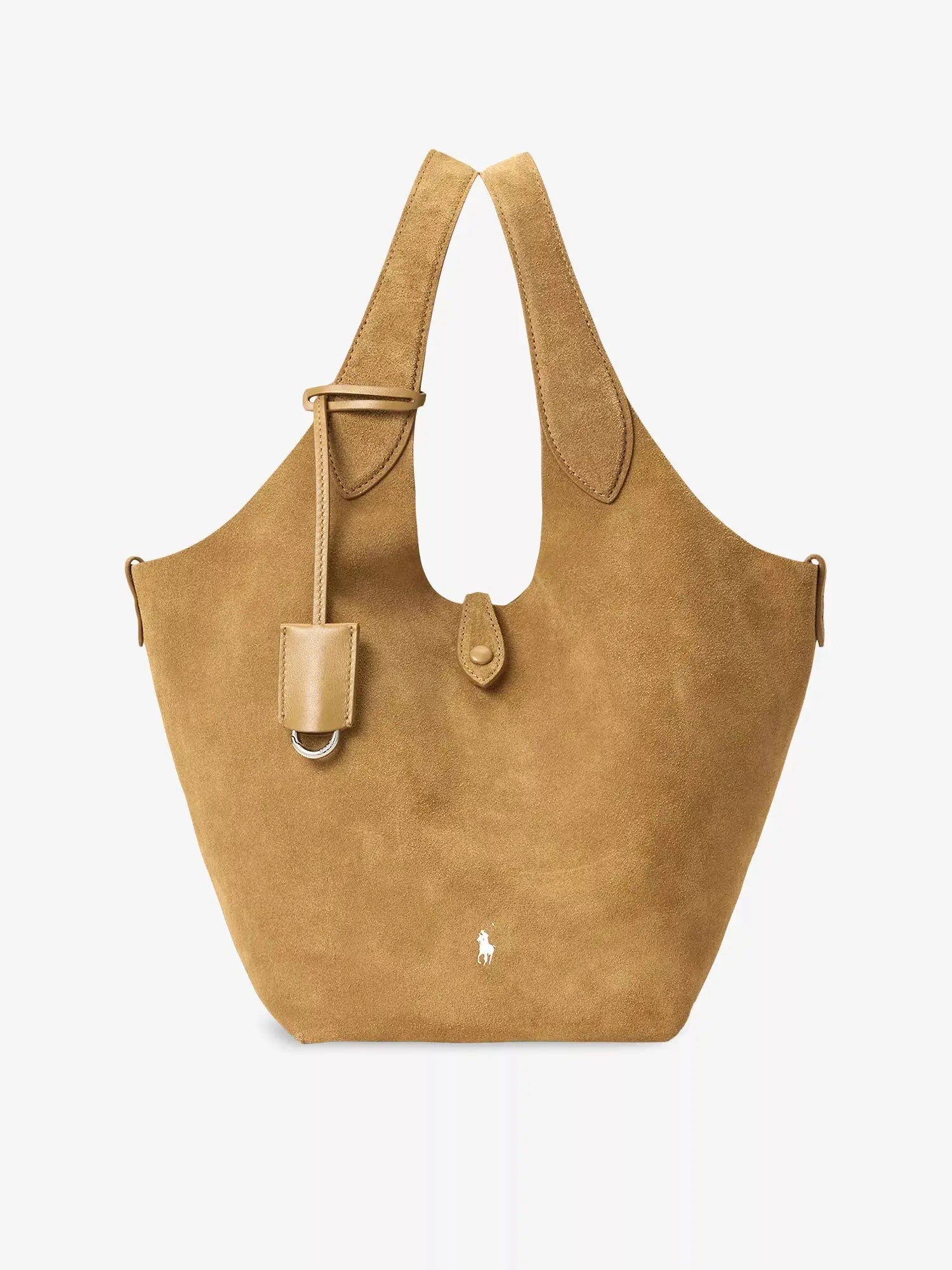 Women's Polo Play Medium Suede Tote Bag Polo Ralph Lauren