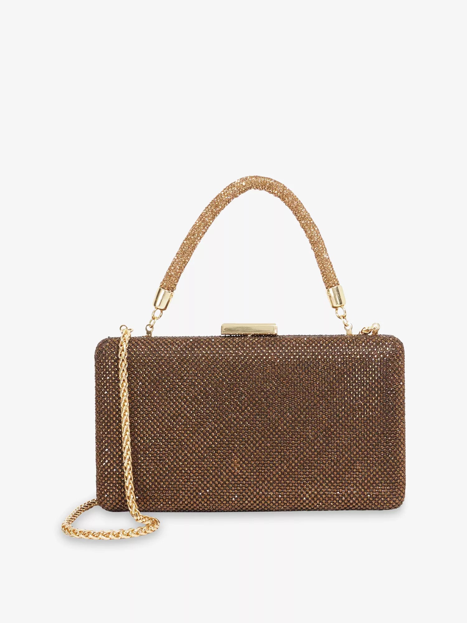 Beaut Metallic Woven Clutch Bag