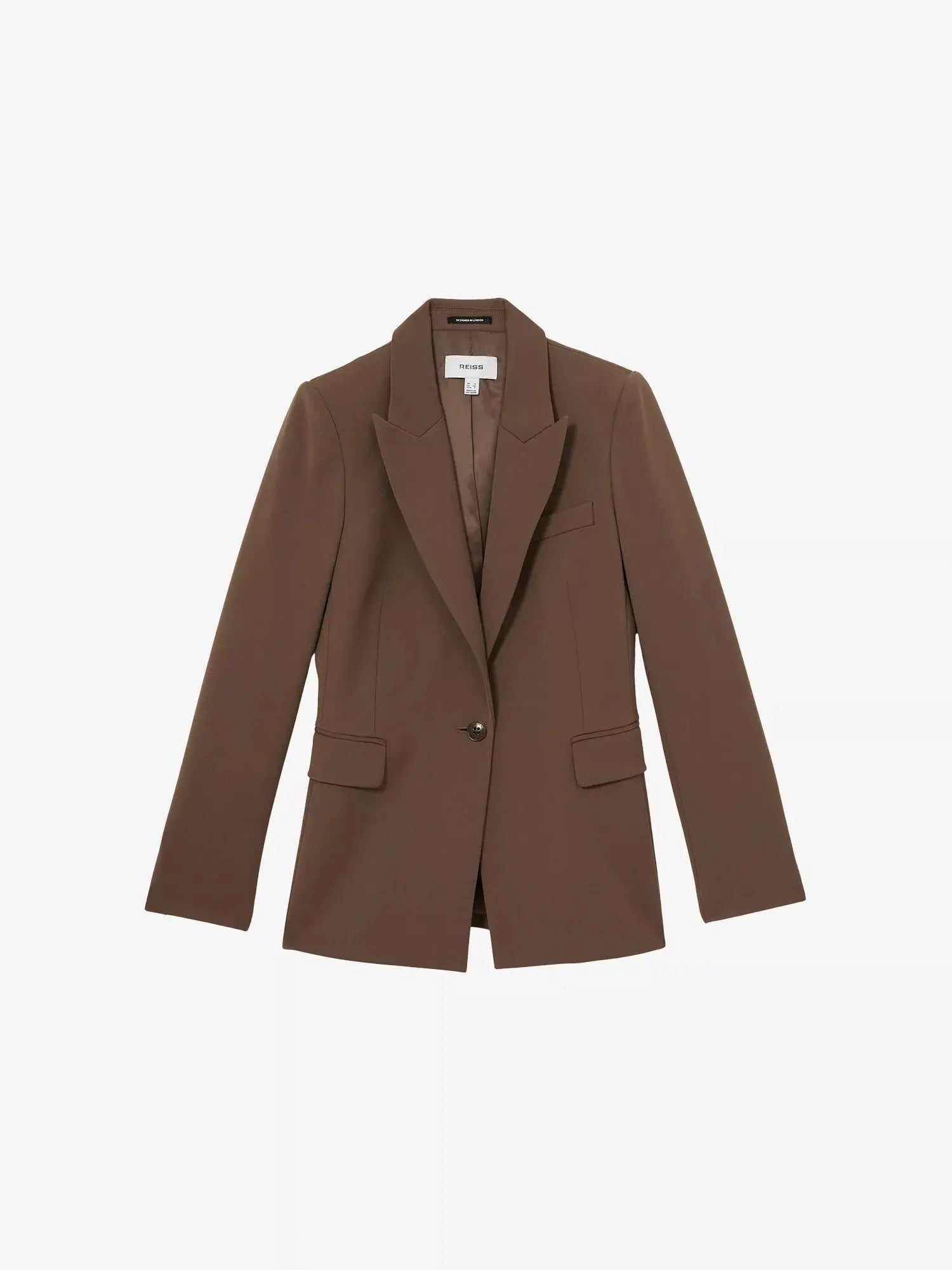 Women's Gabi single-breasted stretch-woven blazer Reiss