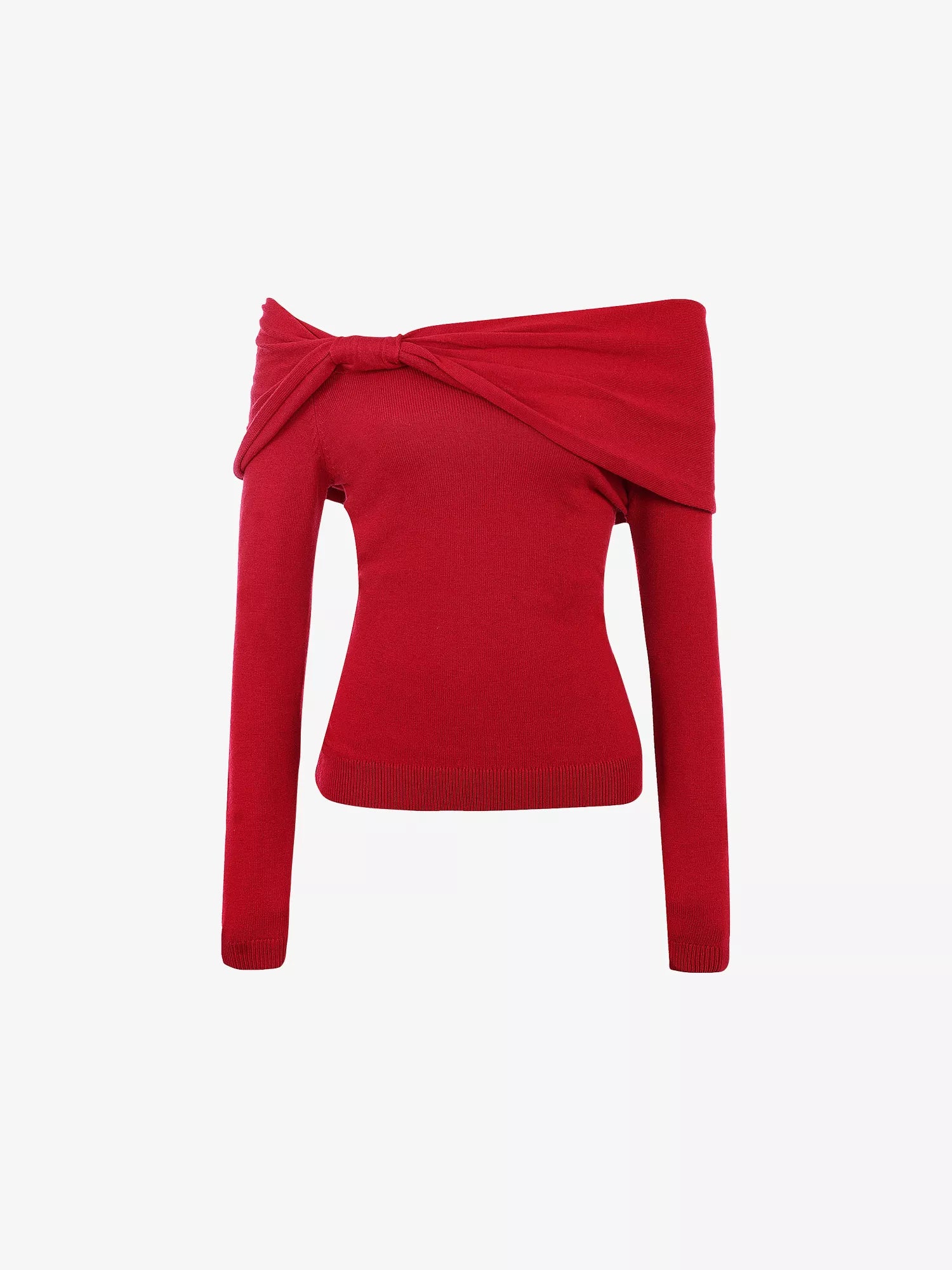 Amaryllis Off-Shoulder Knitted Jumper