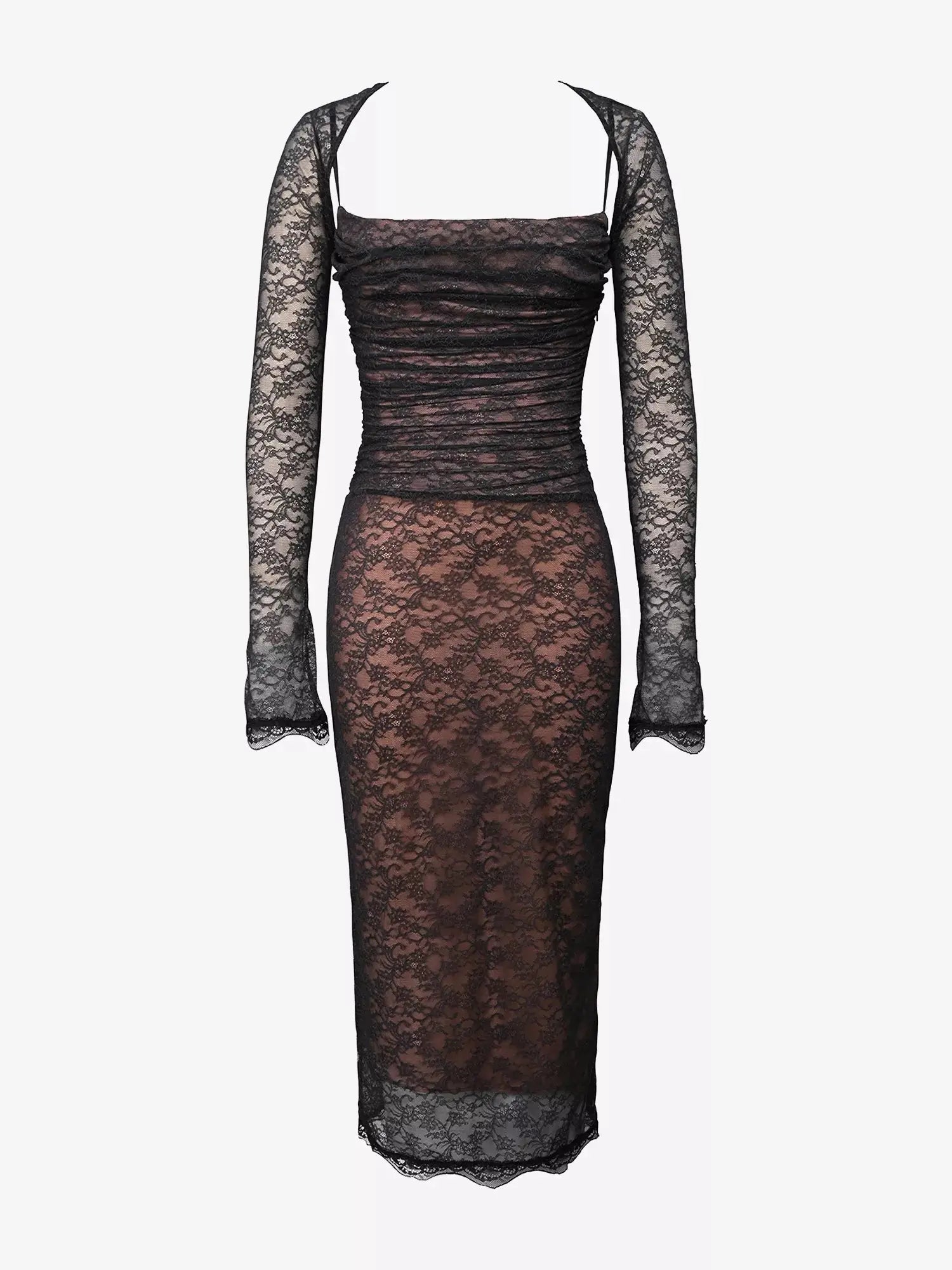 Women's Gaia Corset Stretch-Lace Midi Dress House of CB