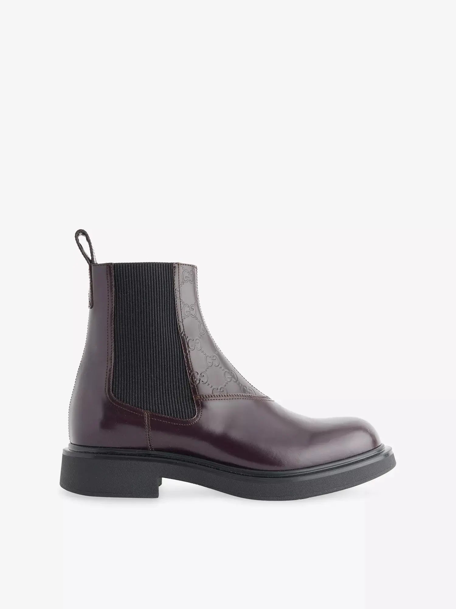 Men's Enki Monogram Leather Ankle Boots Gucci