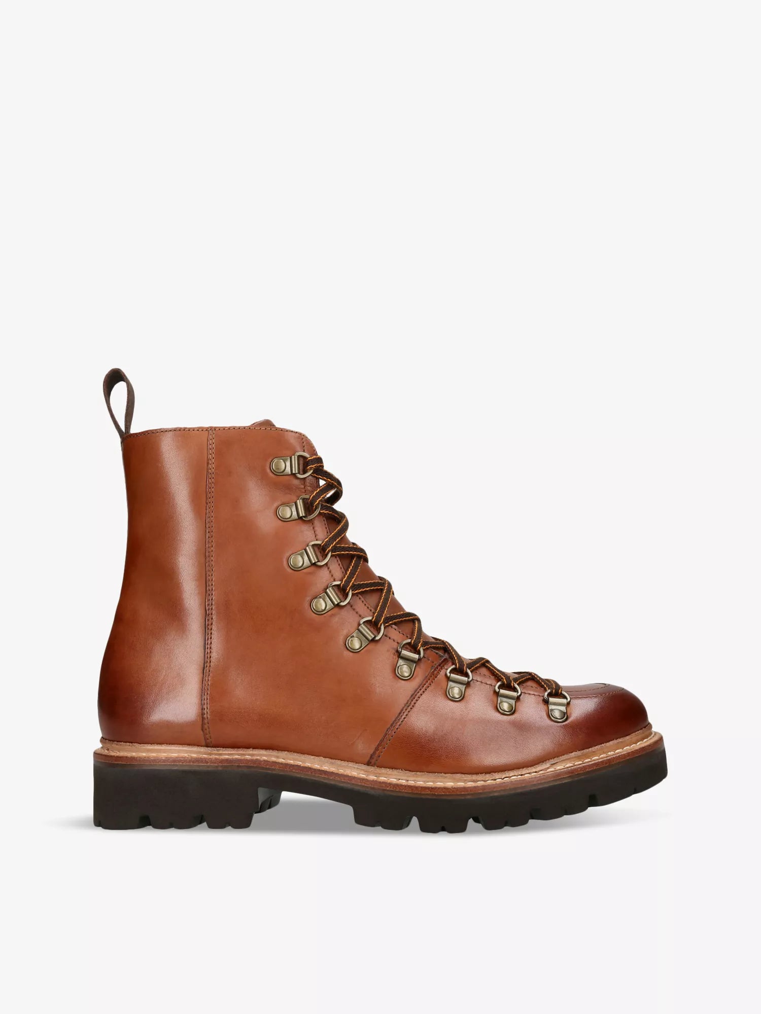 Brady mid-top lace-up leather boots