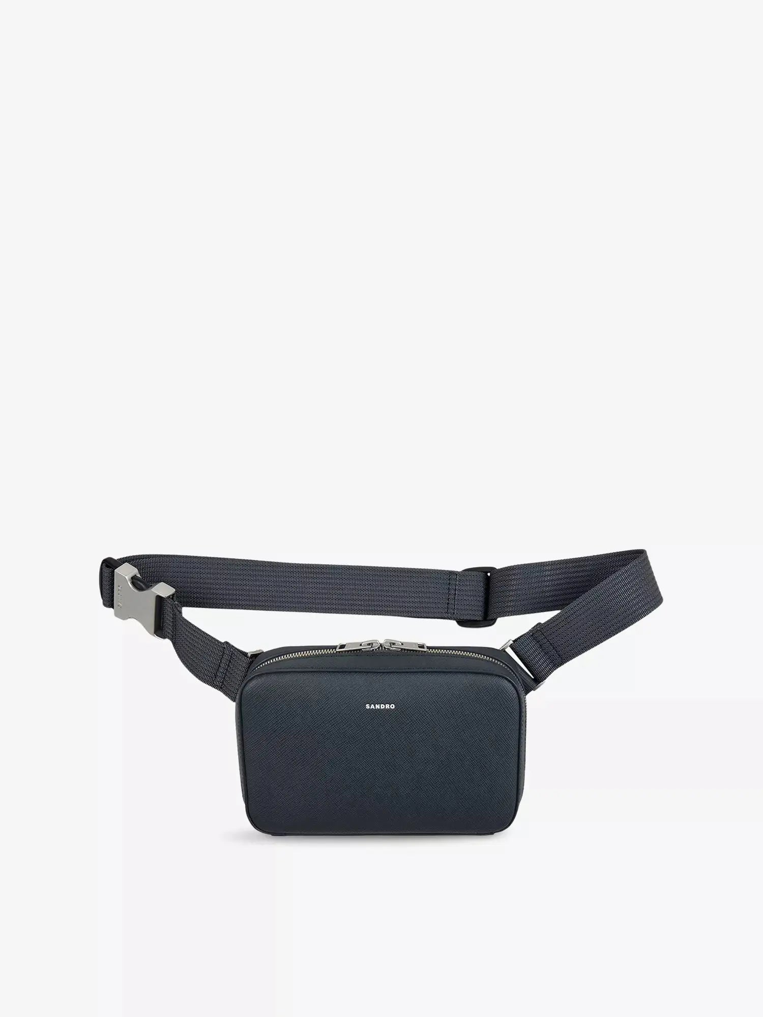 Men's Logo-Embossed Small Leather Bag Sandro
