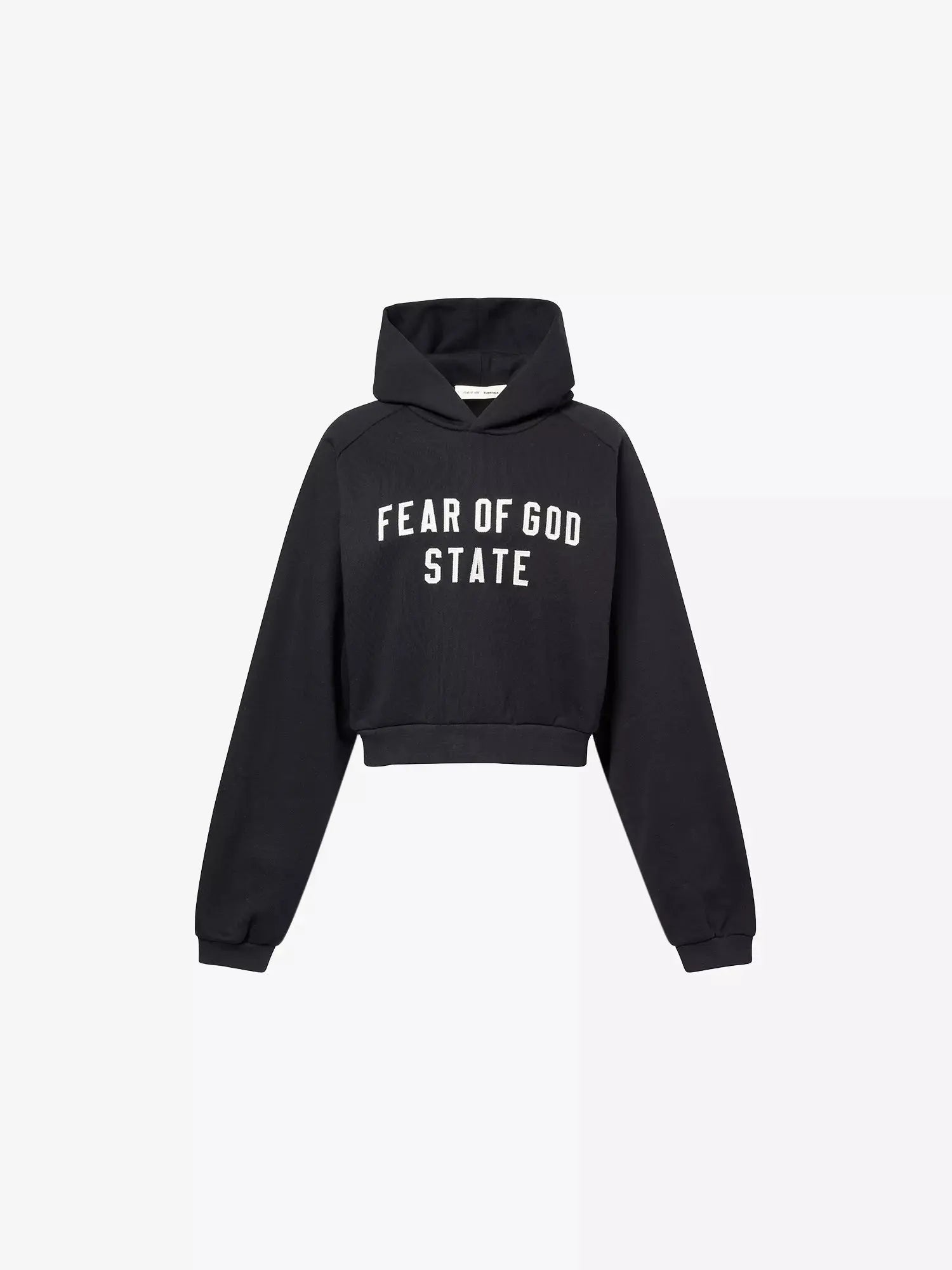Women's Brand-Patch Raglan-Sleeves Cotton-Blend Hoody Fear of Gods Essentials