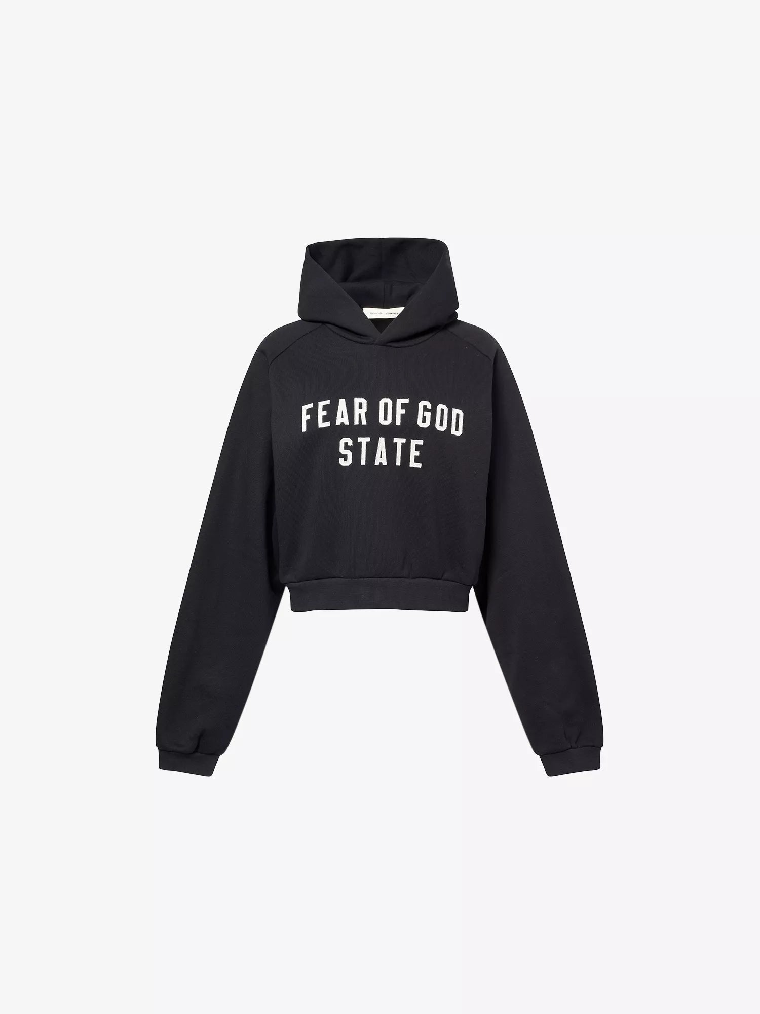 Brand-Patch Raglan-Sleeves Cotton-Blend Hoody