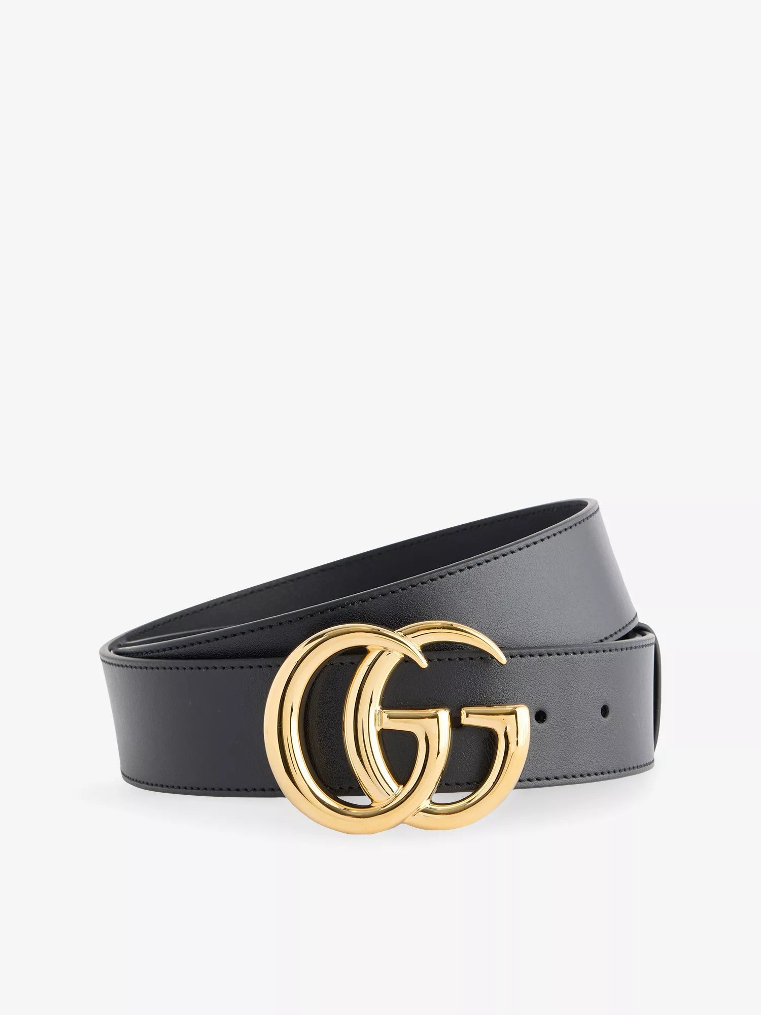 Men's Double G Leather Belt Gucci