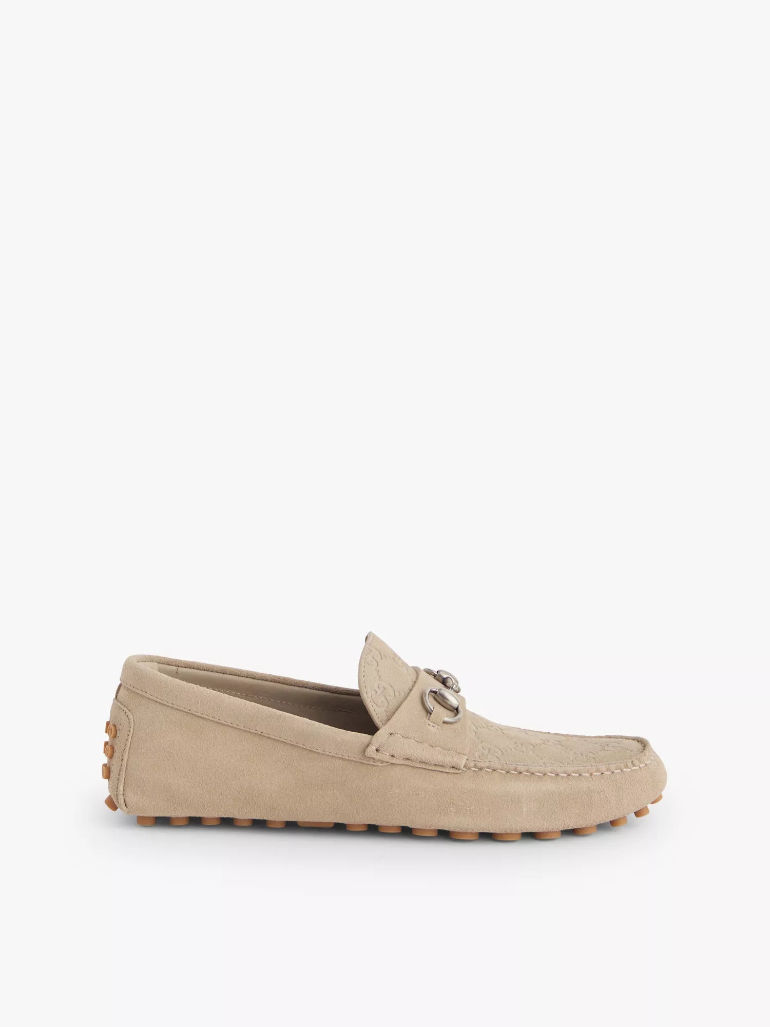 Men's Byorn Driver monogram-pattern leather loafers Gucci