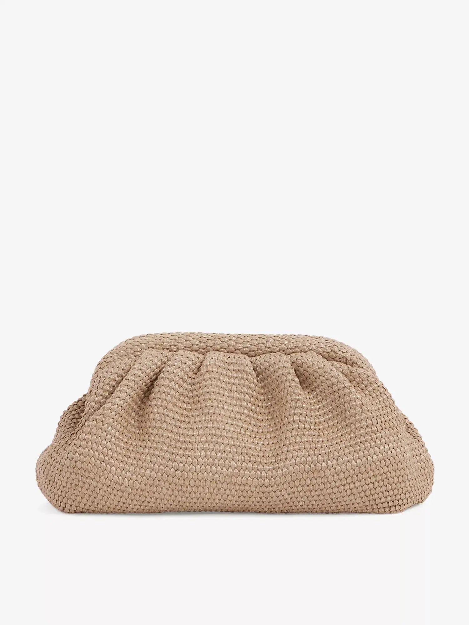 Women's Gia raffia clutch bag Reiss