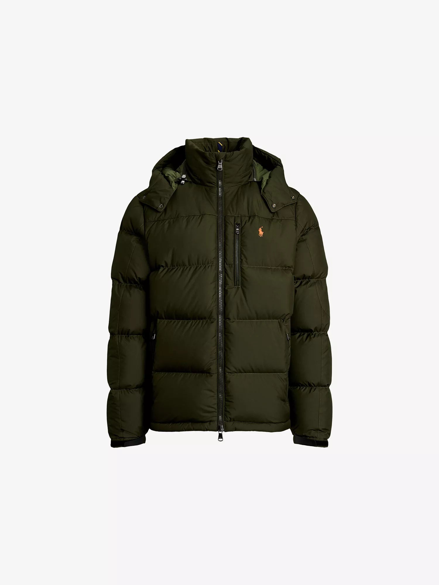 Brand-Embroidered Padded Shell-Down Puffer Jacket