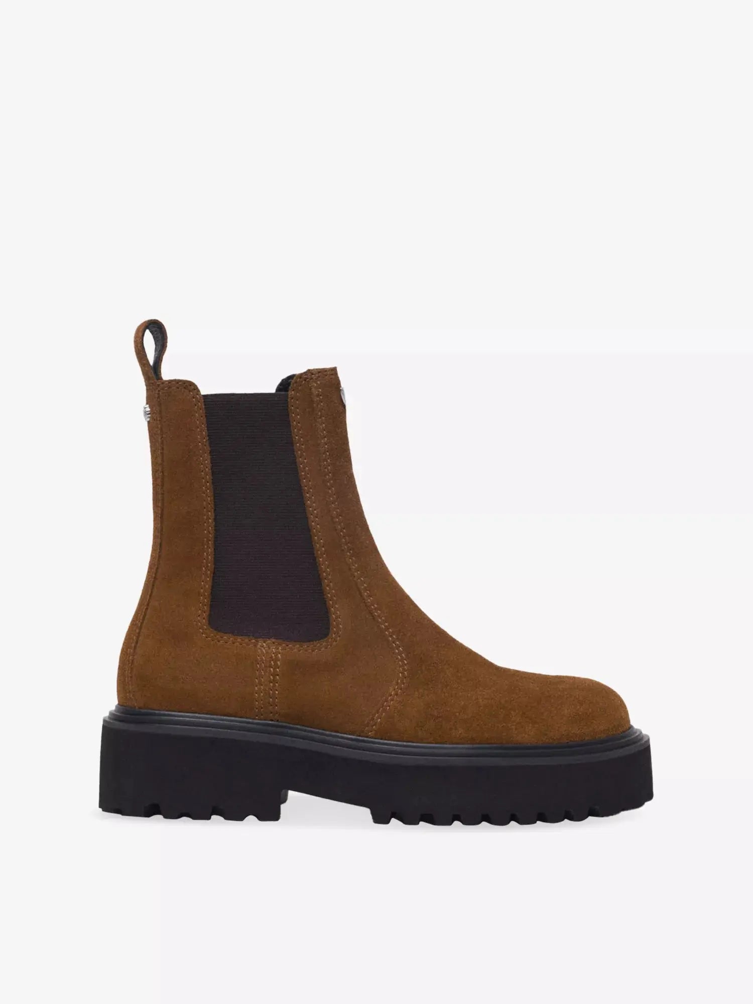 Women's Brand-Plaque Suede Chelsea Boots Maje