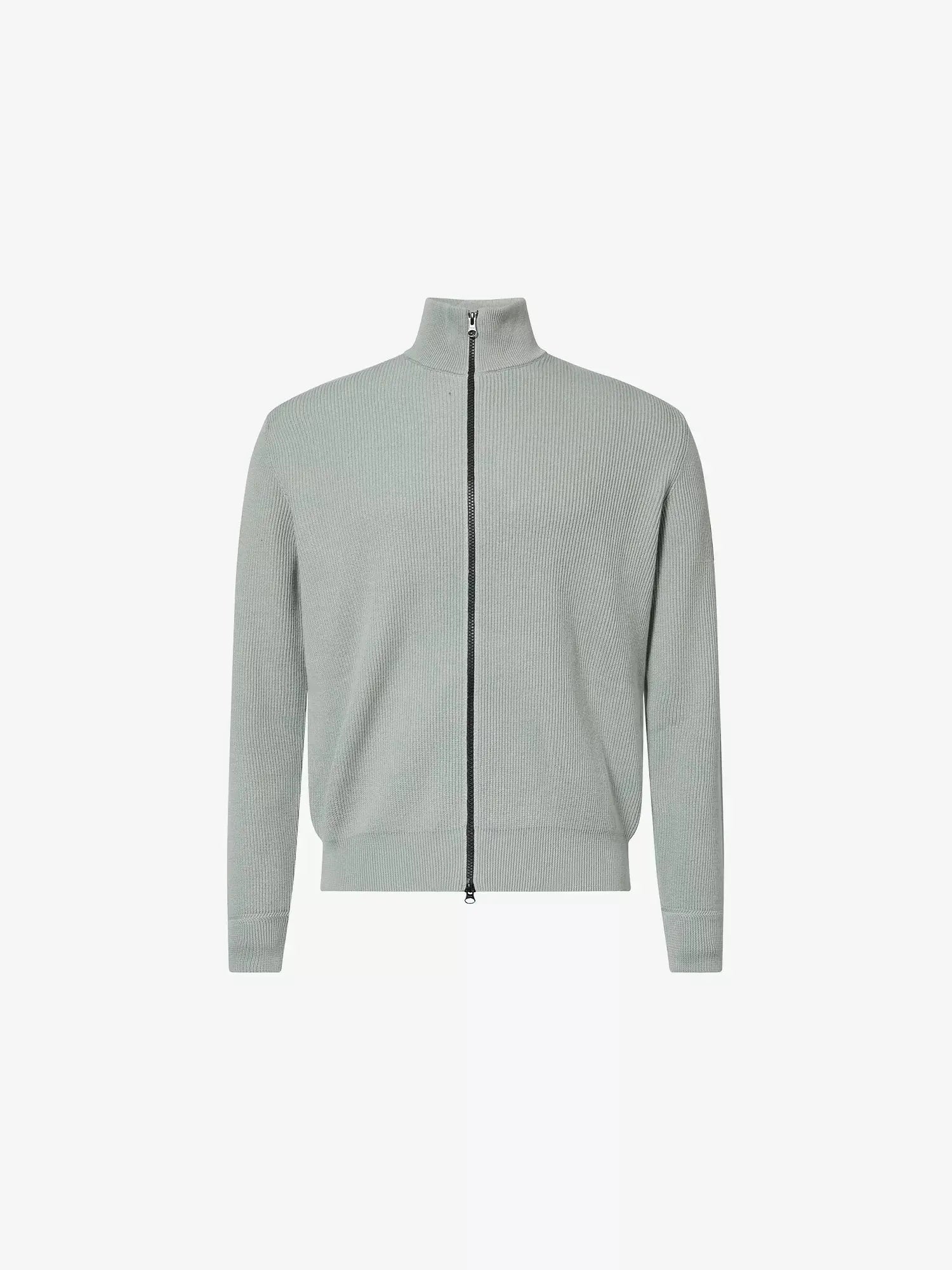 Men's Ribbed High-Neck Cotton-Knit Jumper Stone Island