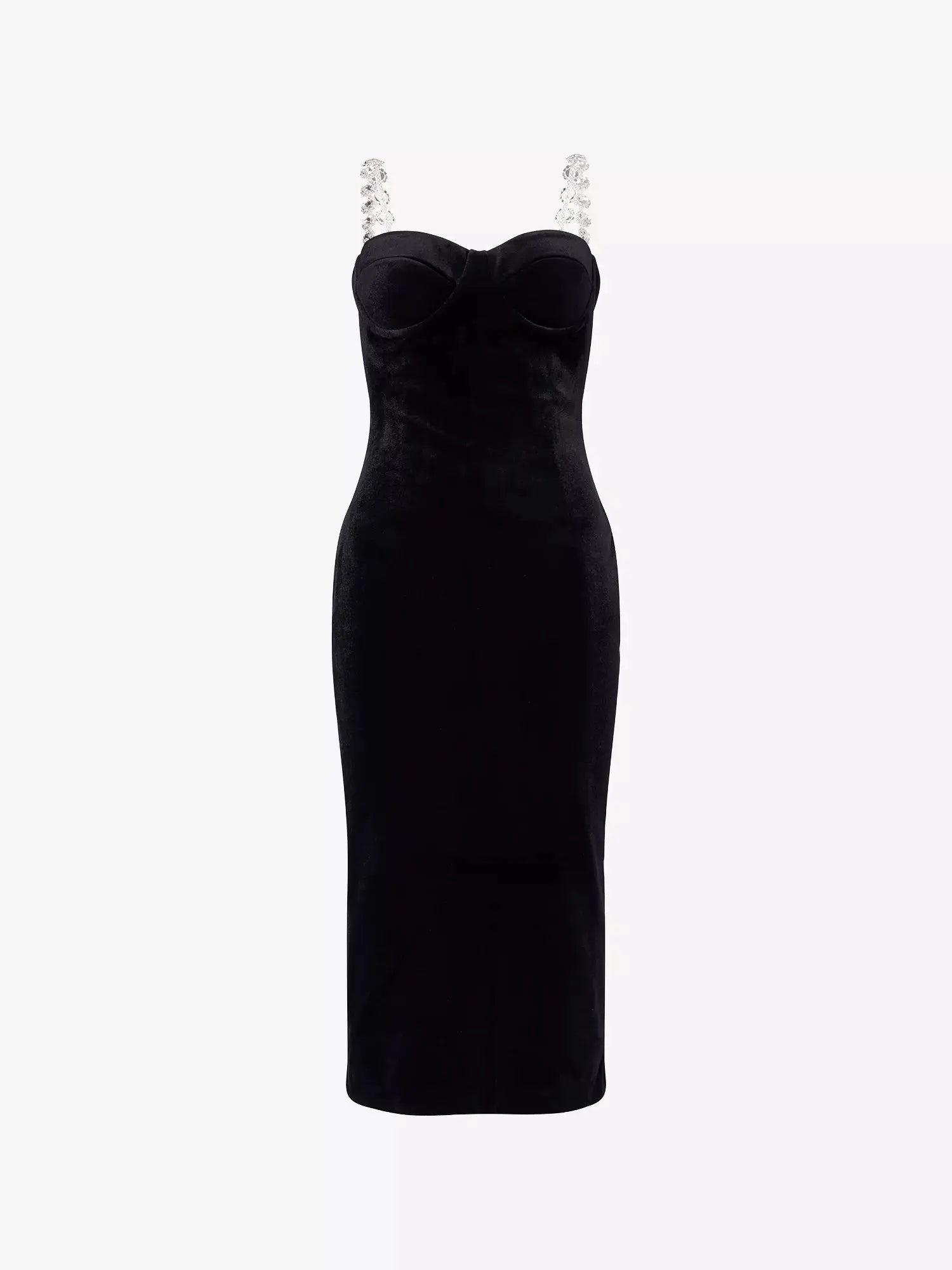 Women's Eliza Jewel-Straps Velvet Midi Dress Nadine Merabi