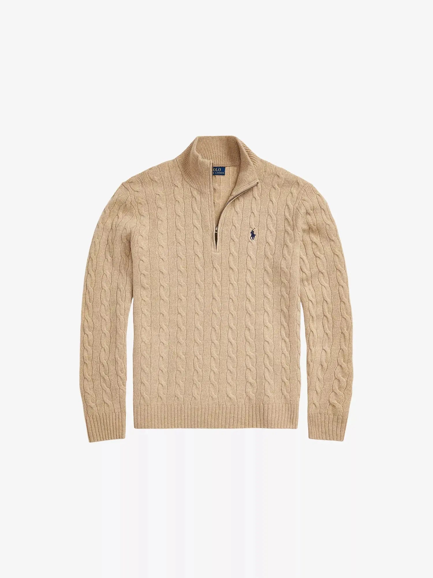Men's Logo Cable-Knit Wool And Cashmere Jumper Polo Ralph Lauren