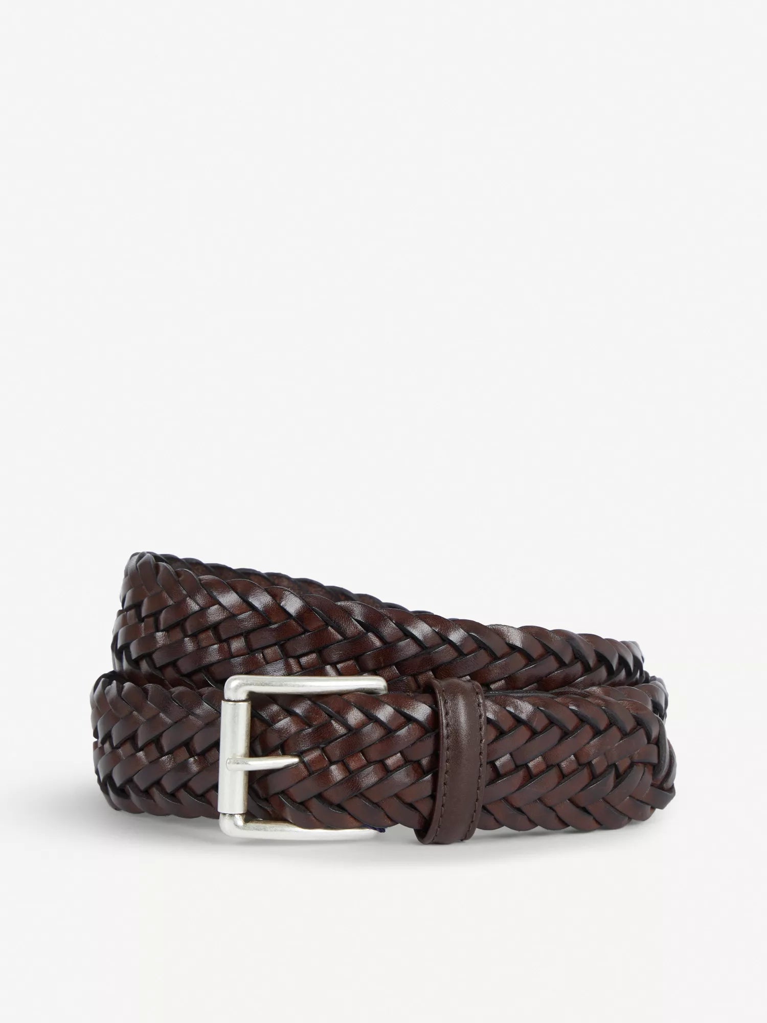 Men's Woven leather belt Anderson's
