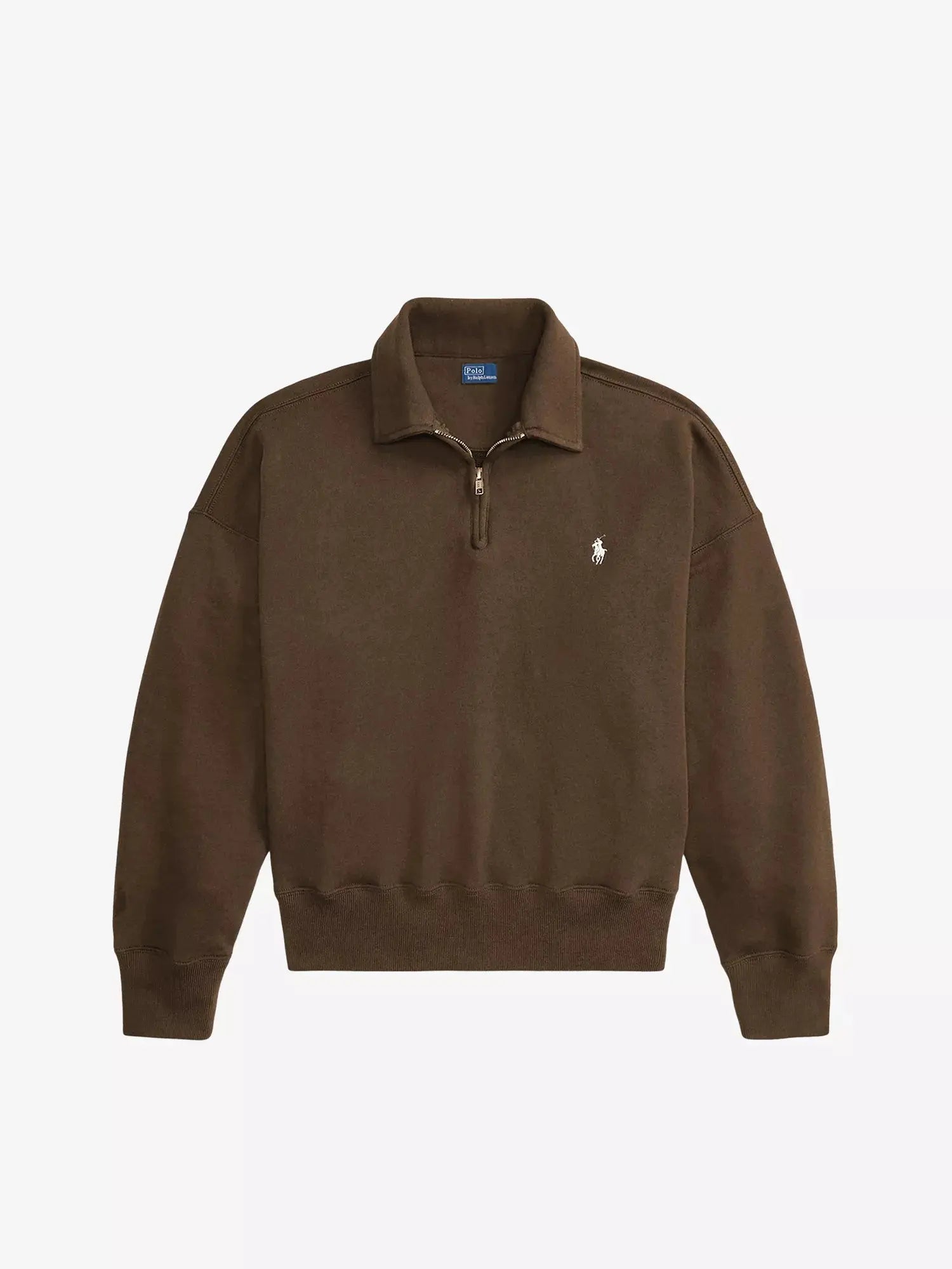 Women's Brand-Embroidered Half-Zip Cotton-Blend Sweatshirt Polo Ralph Lauren