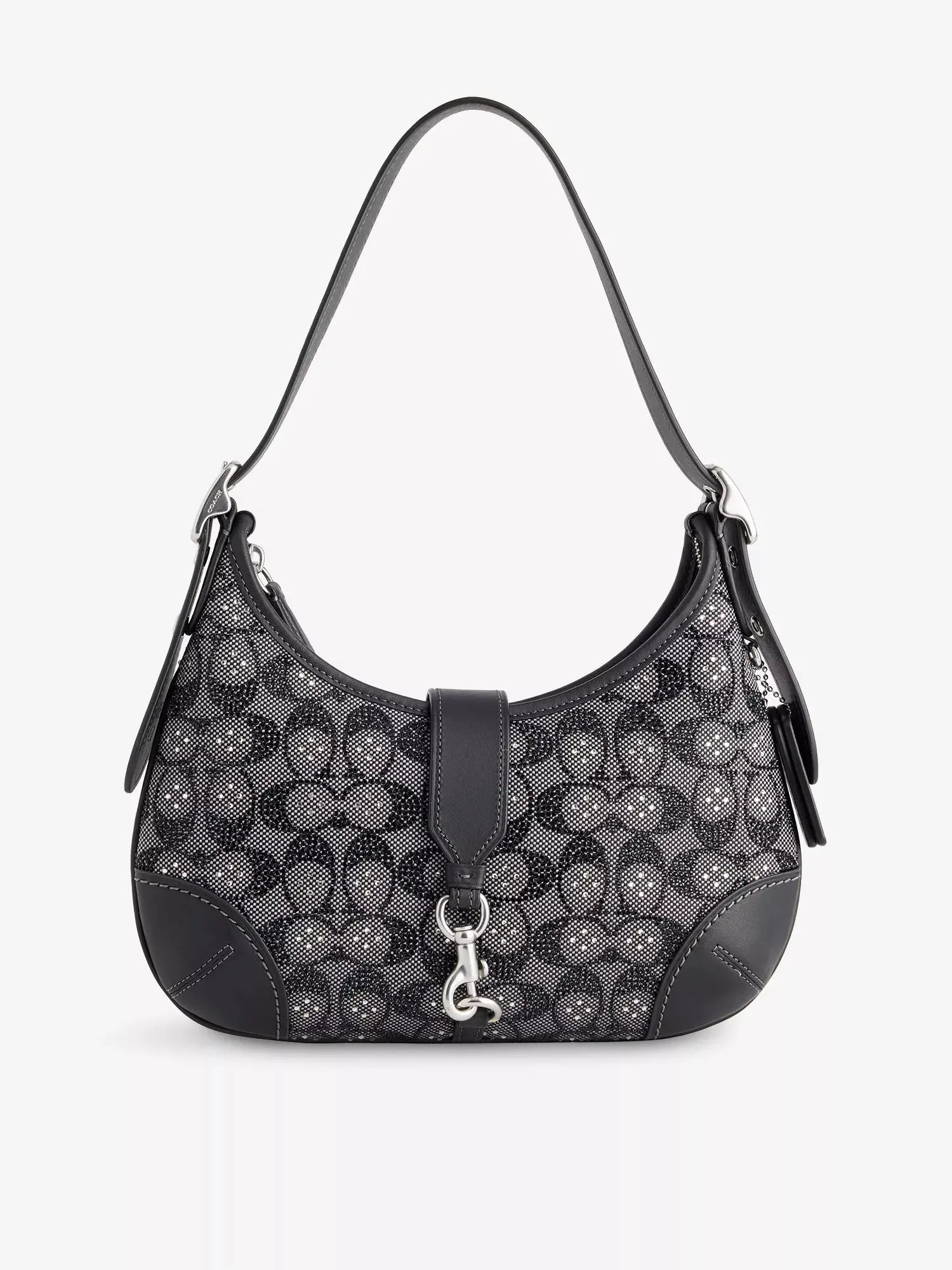 Women's Hamptons Crystal Jacquard Hobo Bag Coach