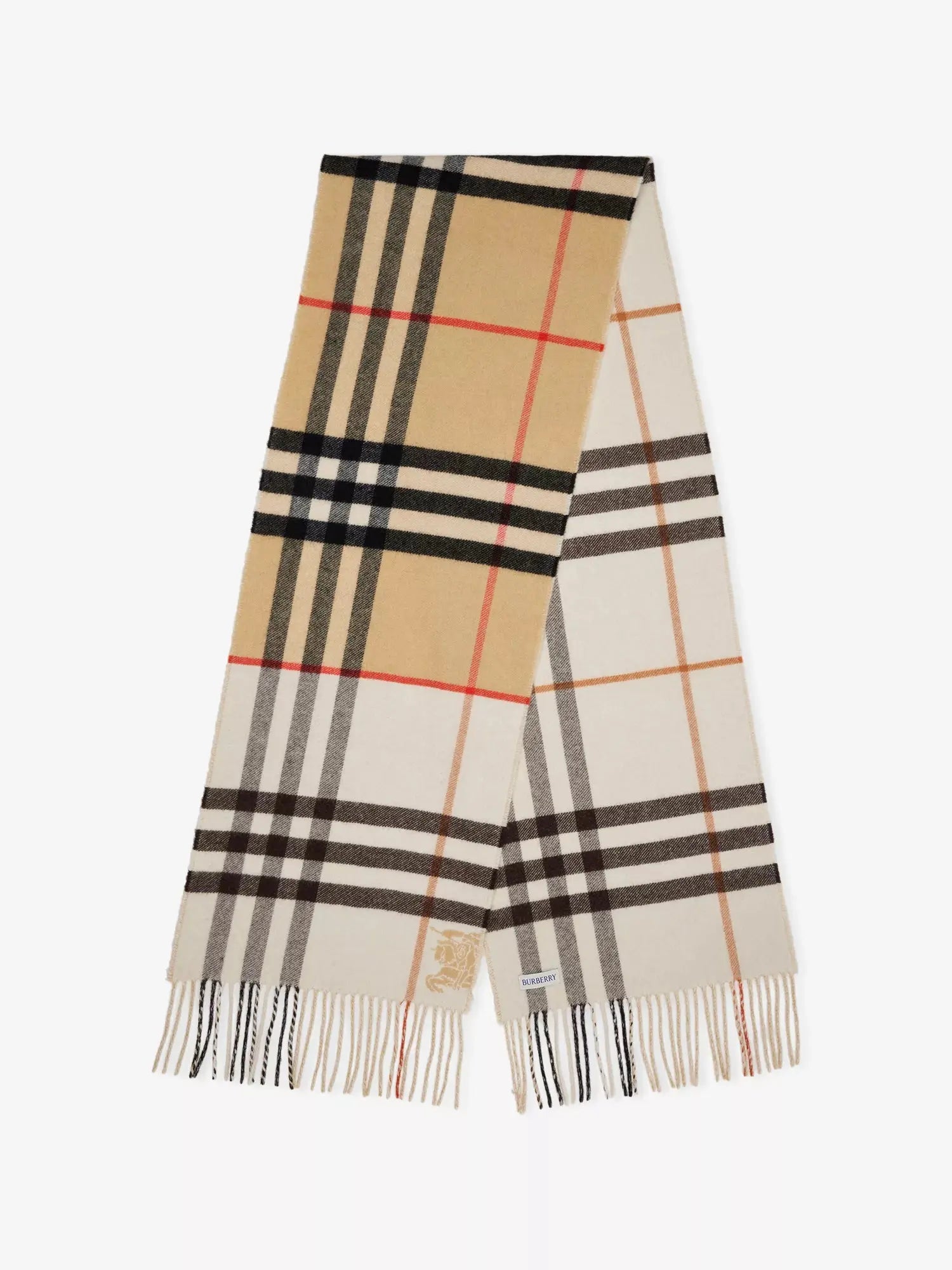 Women's Contrast Check Cashmere Scarf Burberry