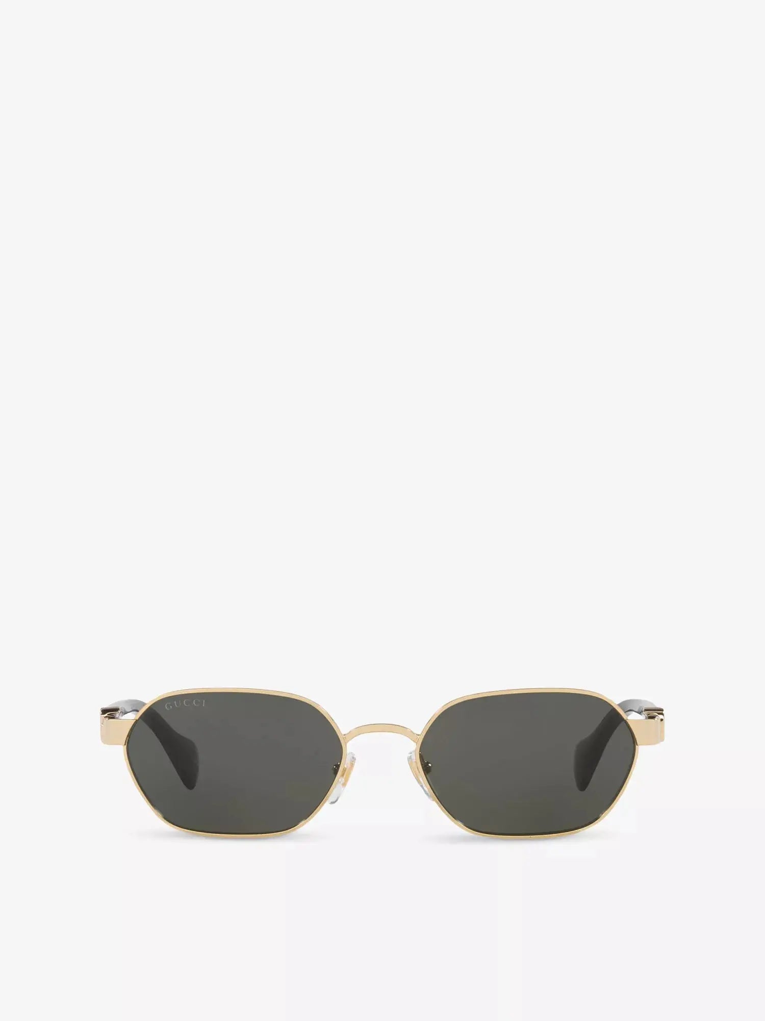 Women's GG1593S Rectangular-Frame Metal Sunglasses Gucci