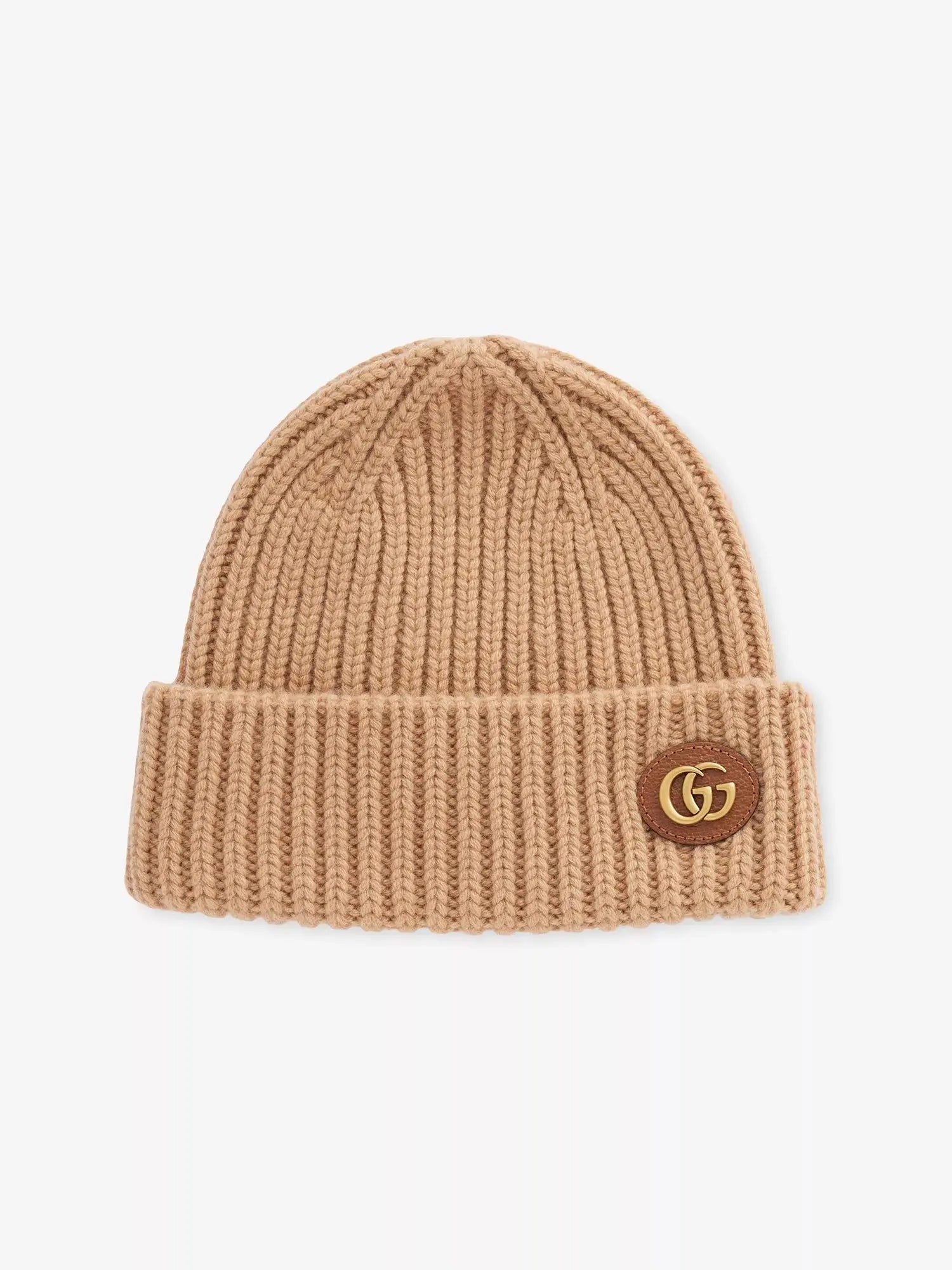 Women's Double-G Ribbed Wool And Cashmere Beanie Gucci
