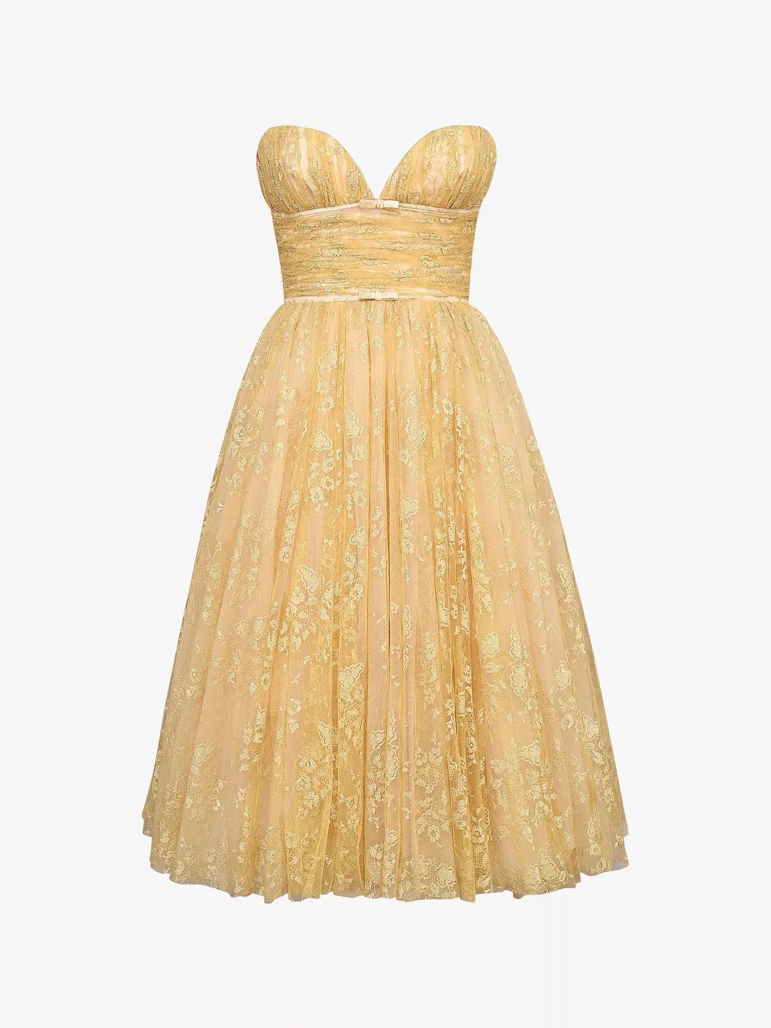 Women's Madame Strapless Woven Midi Dress House of CB