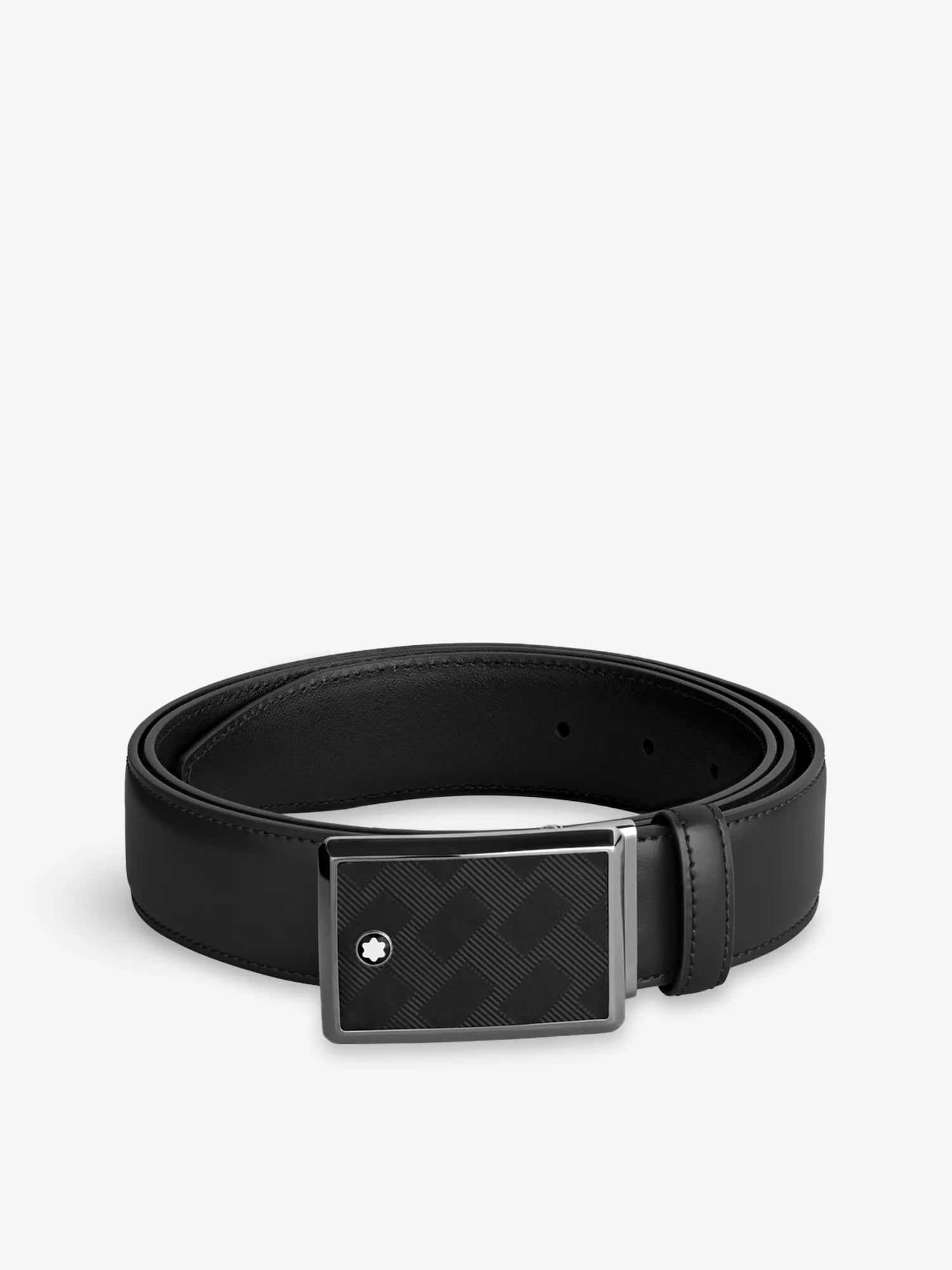 Men's Logo-Print Leather Belt Montblanc