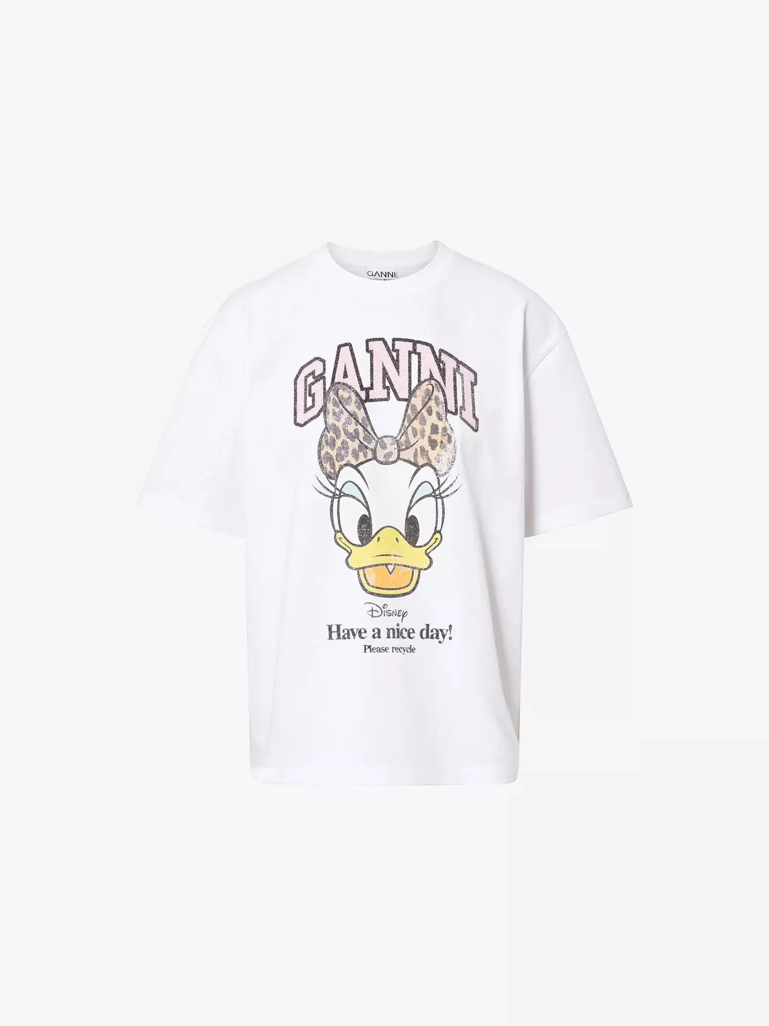 Women's GANNI x Disney Daisy Duck Relaxed-Fit Cotton-Jersey T-Shirt GIANNI