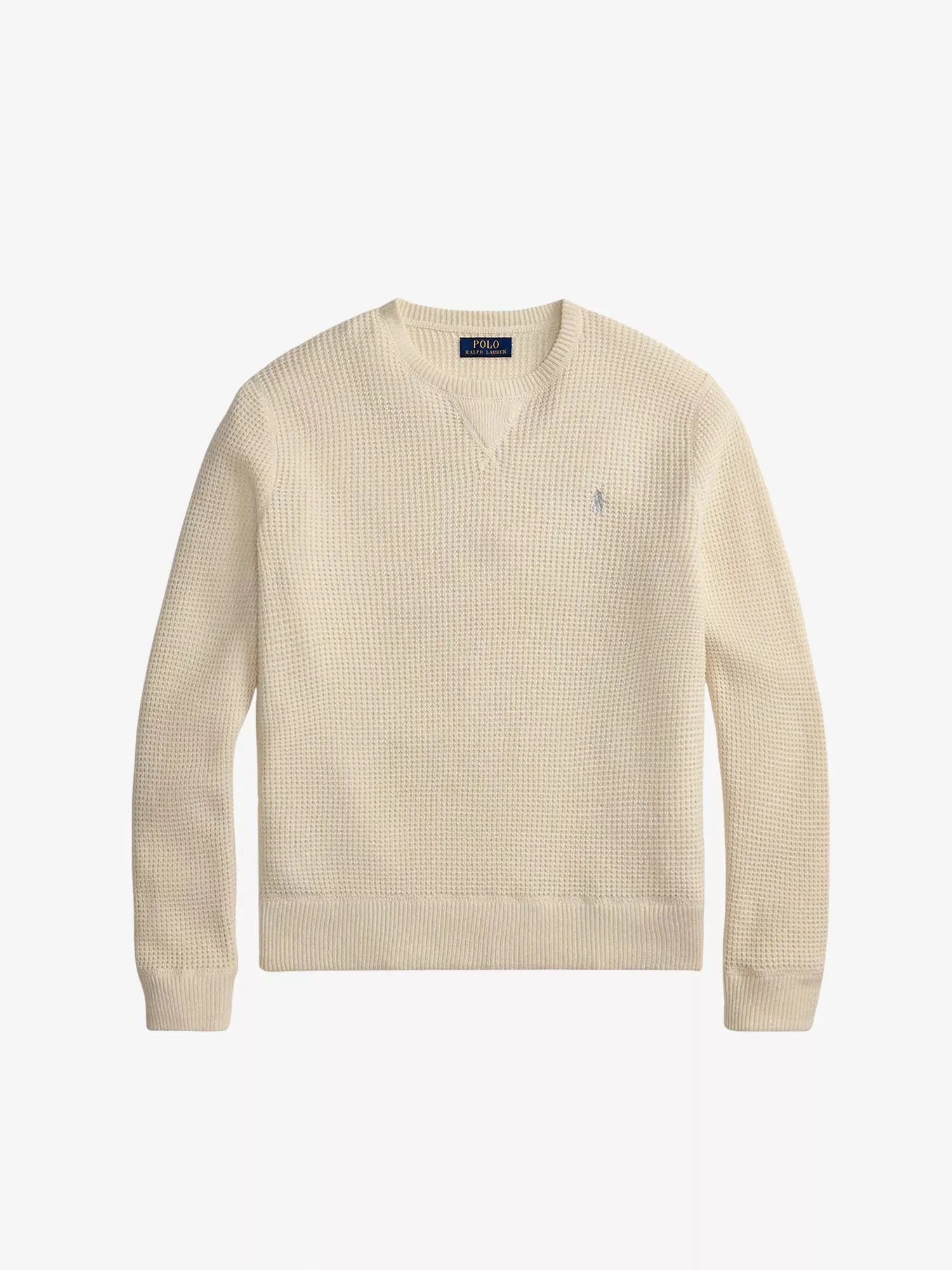 Men's Waffle Logo-Embroidered Cotton and Wool-Blend Jumper Polo Ralph Lauren