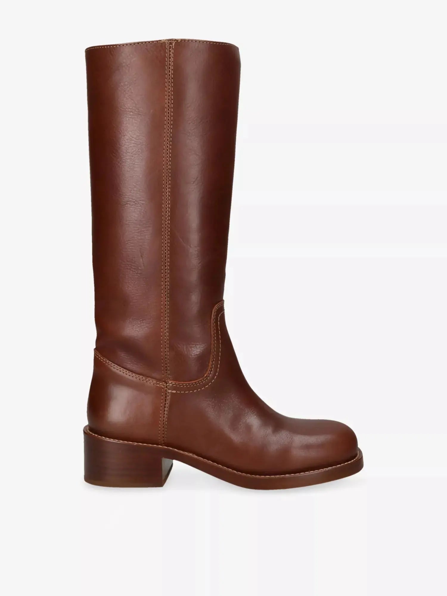 Women's Riggs Leather Knee-High Boots Steve Madden
