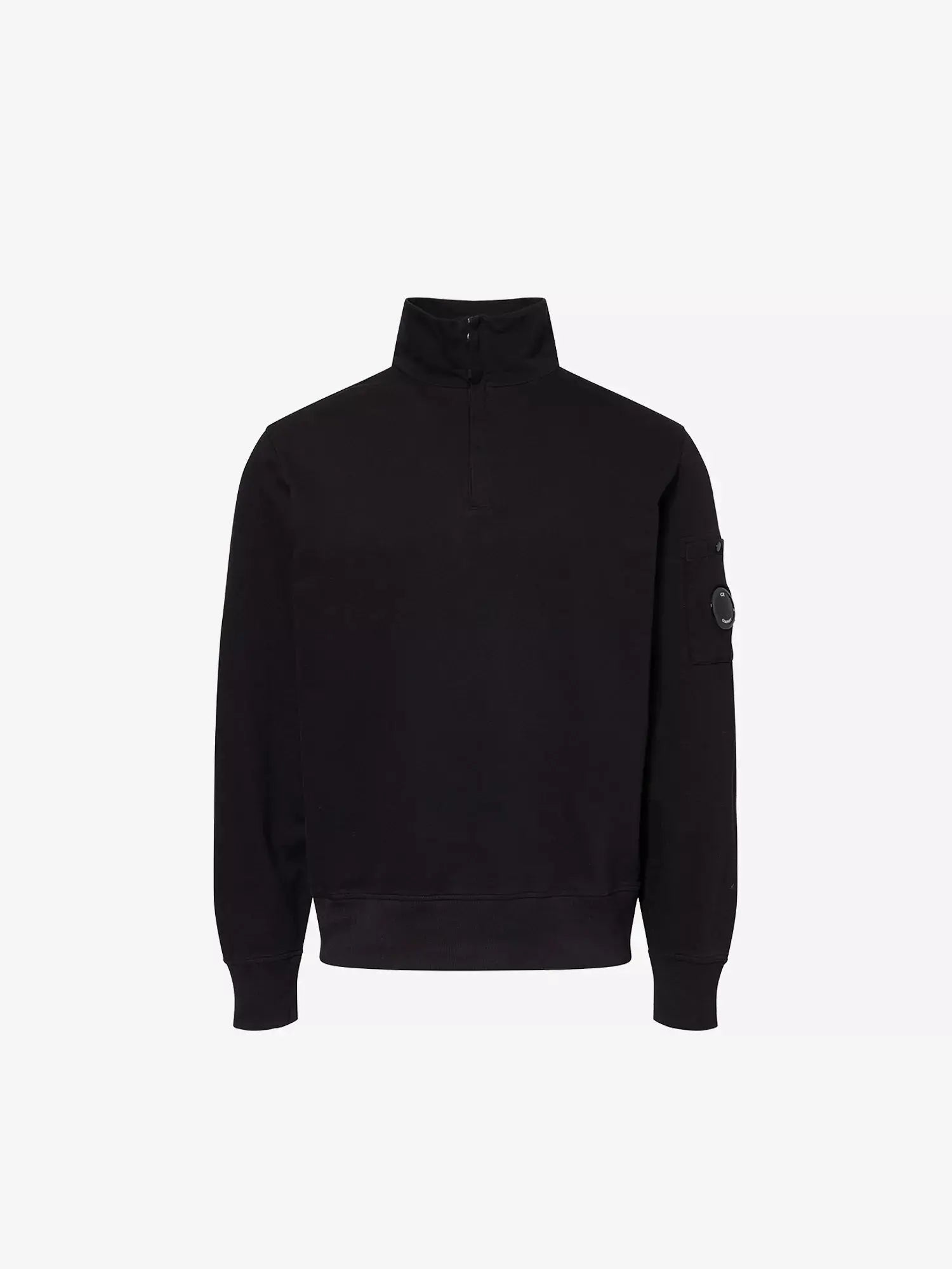 Men's Logo-Patch Half-Zip Cotton Jumper CP Company