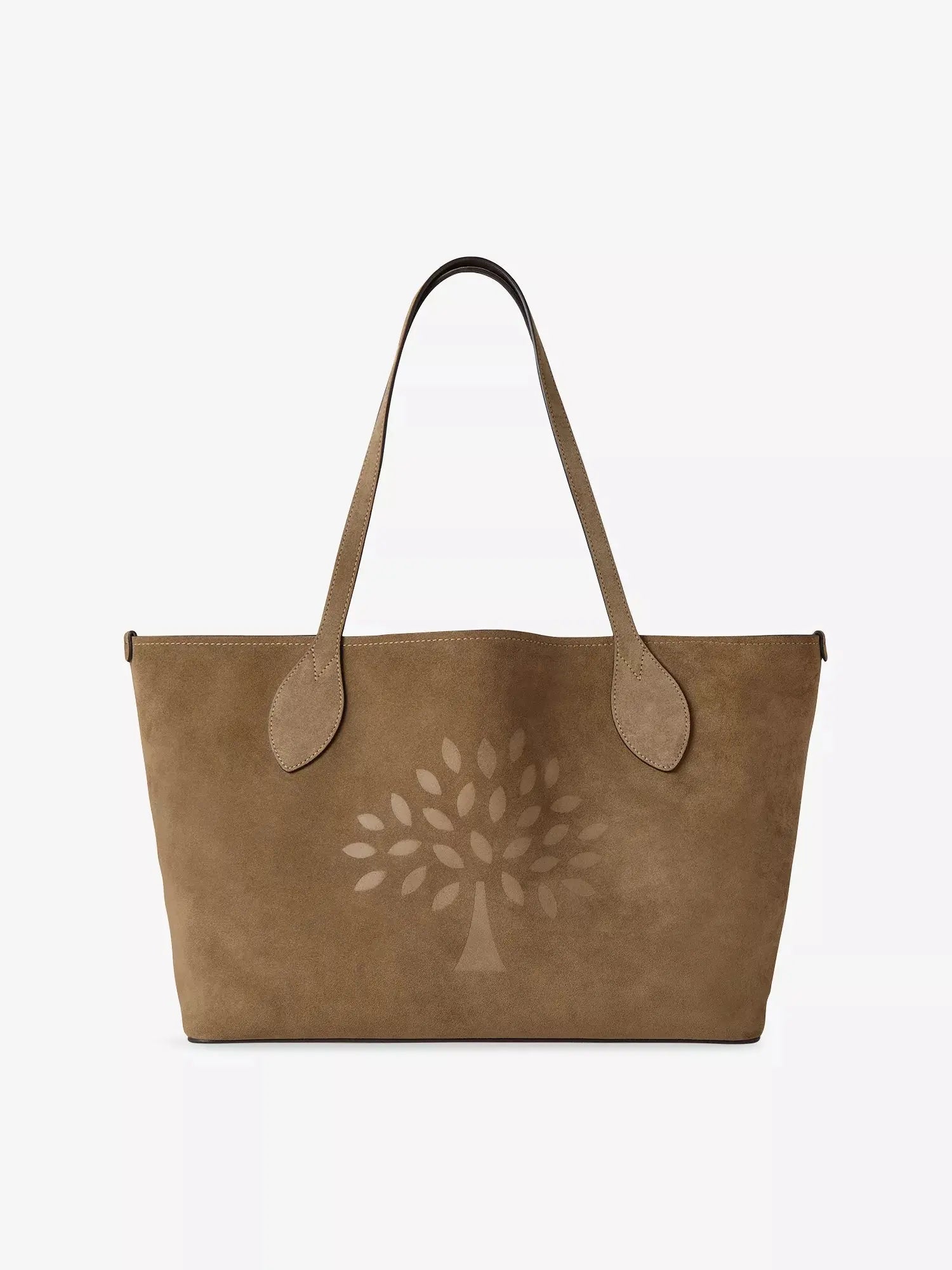 Women's Small Tree Suede Tote Bag Mulberry