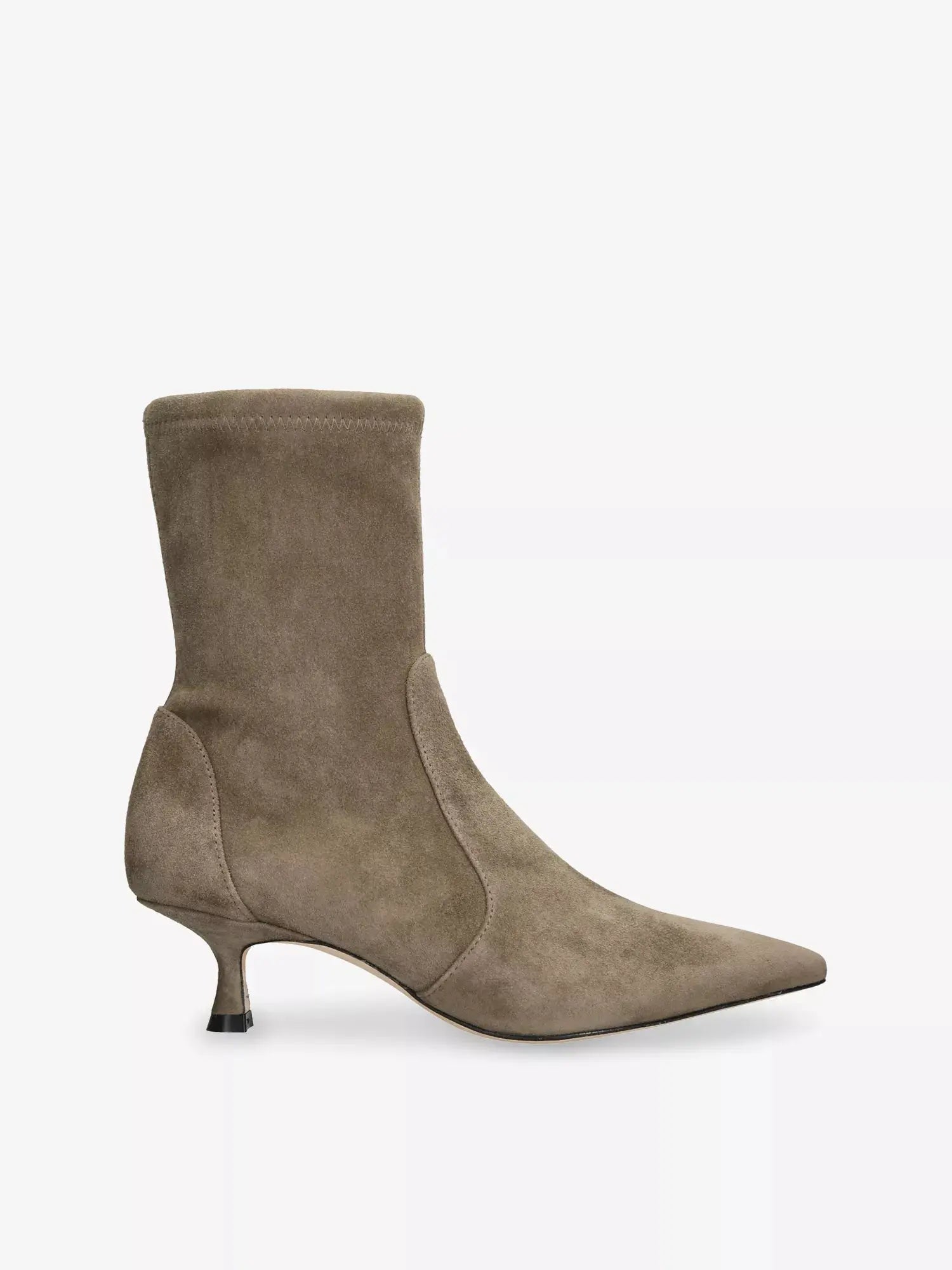 Women's Naomi Suede Heeled Ankle Boots Stuart Weitzman