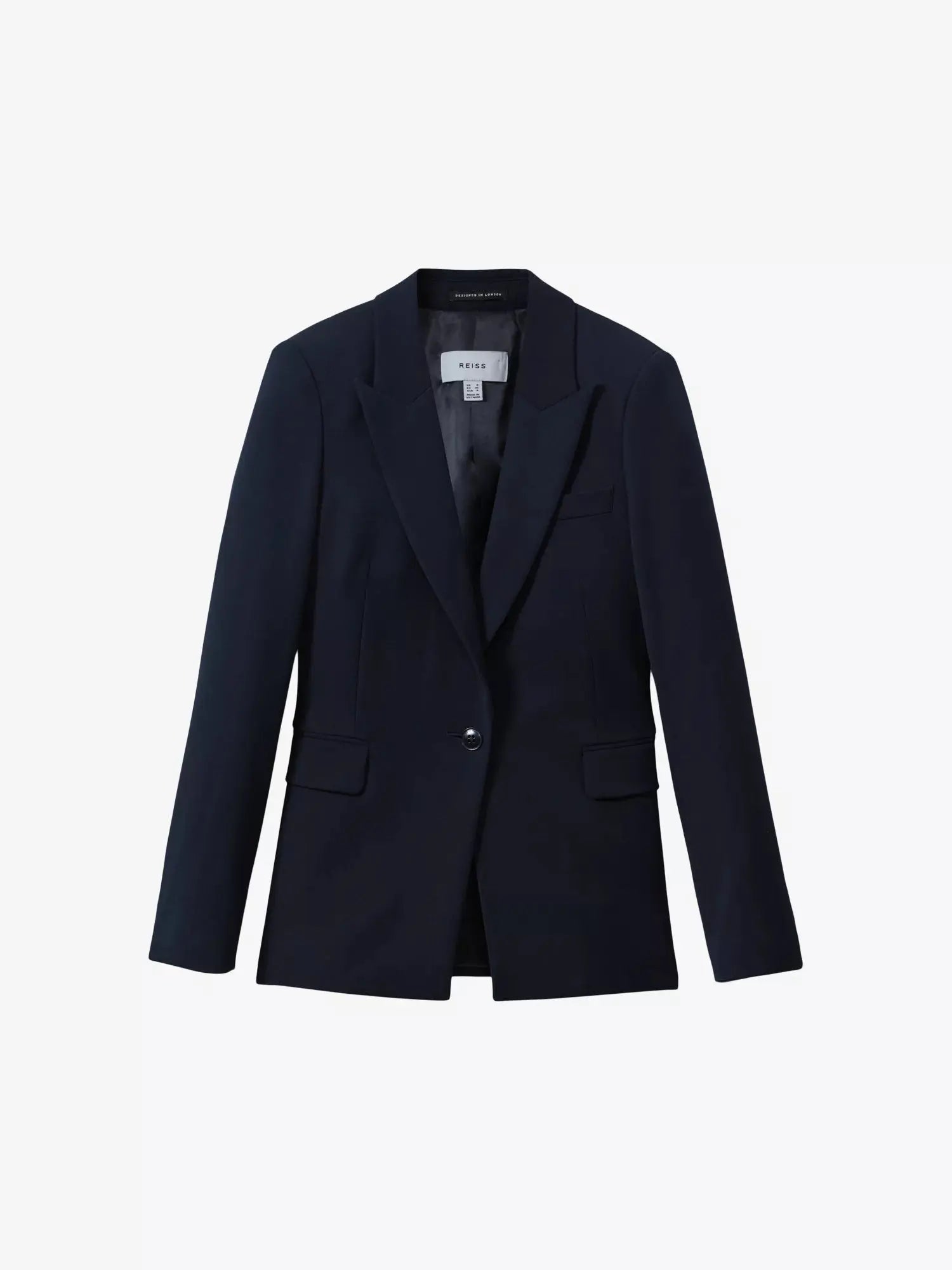 Women's Gabi single-breasted stretch-woven blazer Reiss