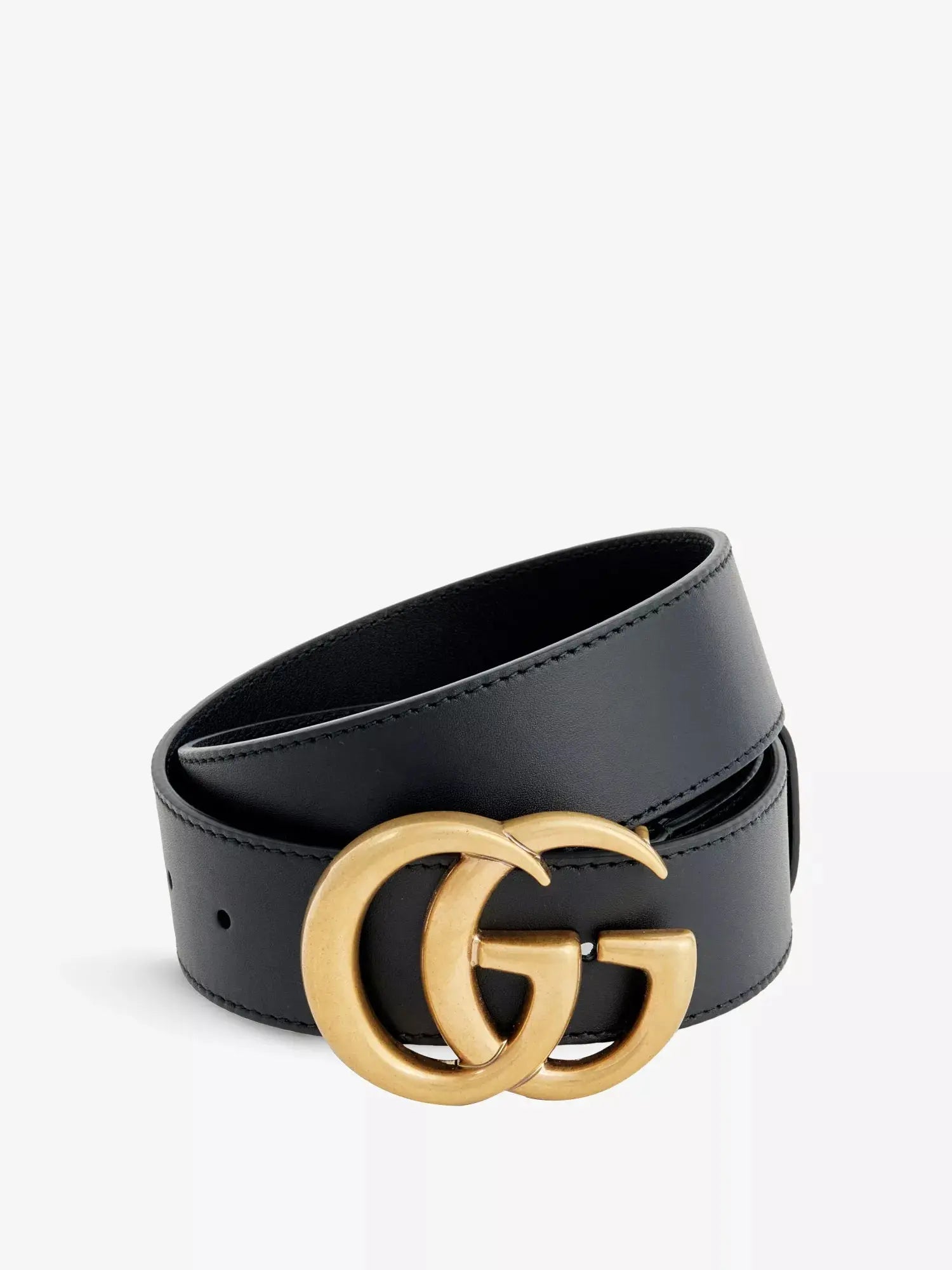 Women's Logo-buckle wide leather belt Gucci