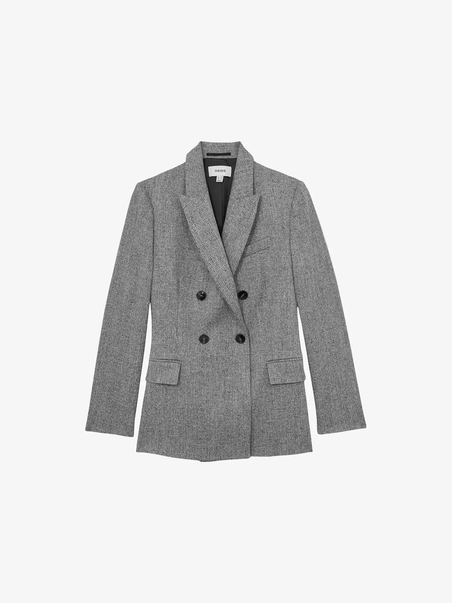 Women's Darlton Double-Breasted Stretch-Woven Blazer Reiss