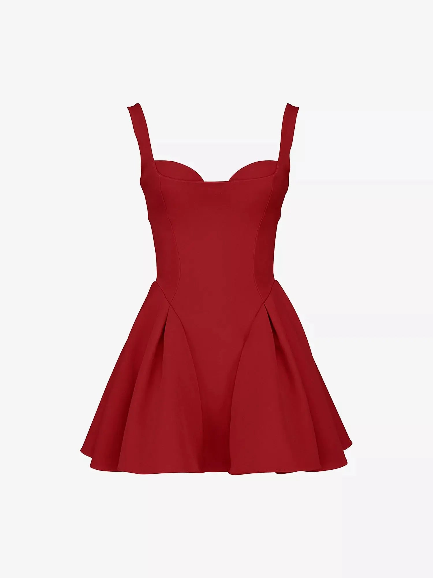 Women's Bunny Sweetheart-Neck Flared-Skirt Stretch-Crepe Mini Dress House of CB