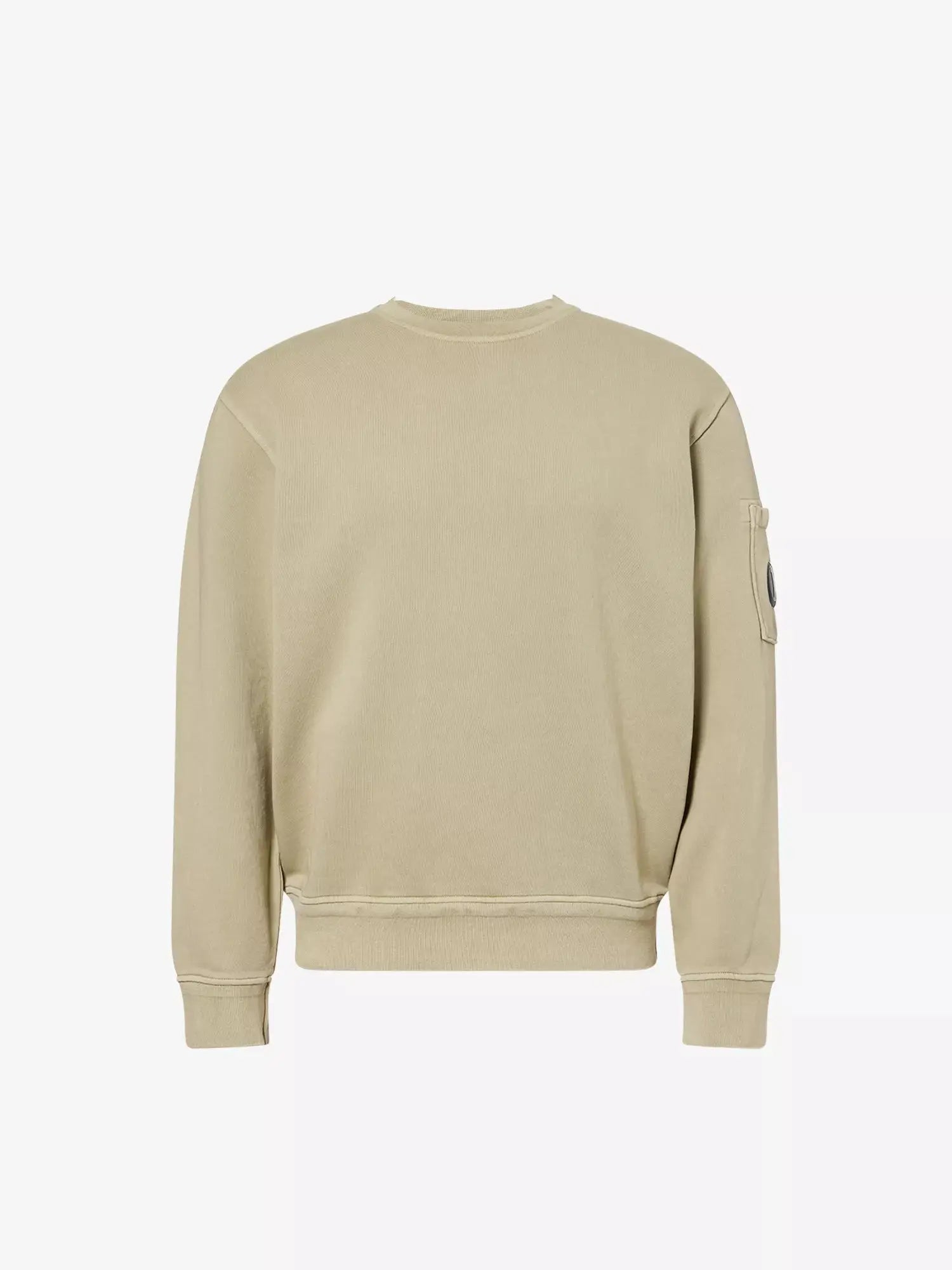 Men's Logo-Patch Crewneck Cotton Jumper CP Company