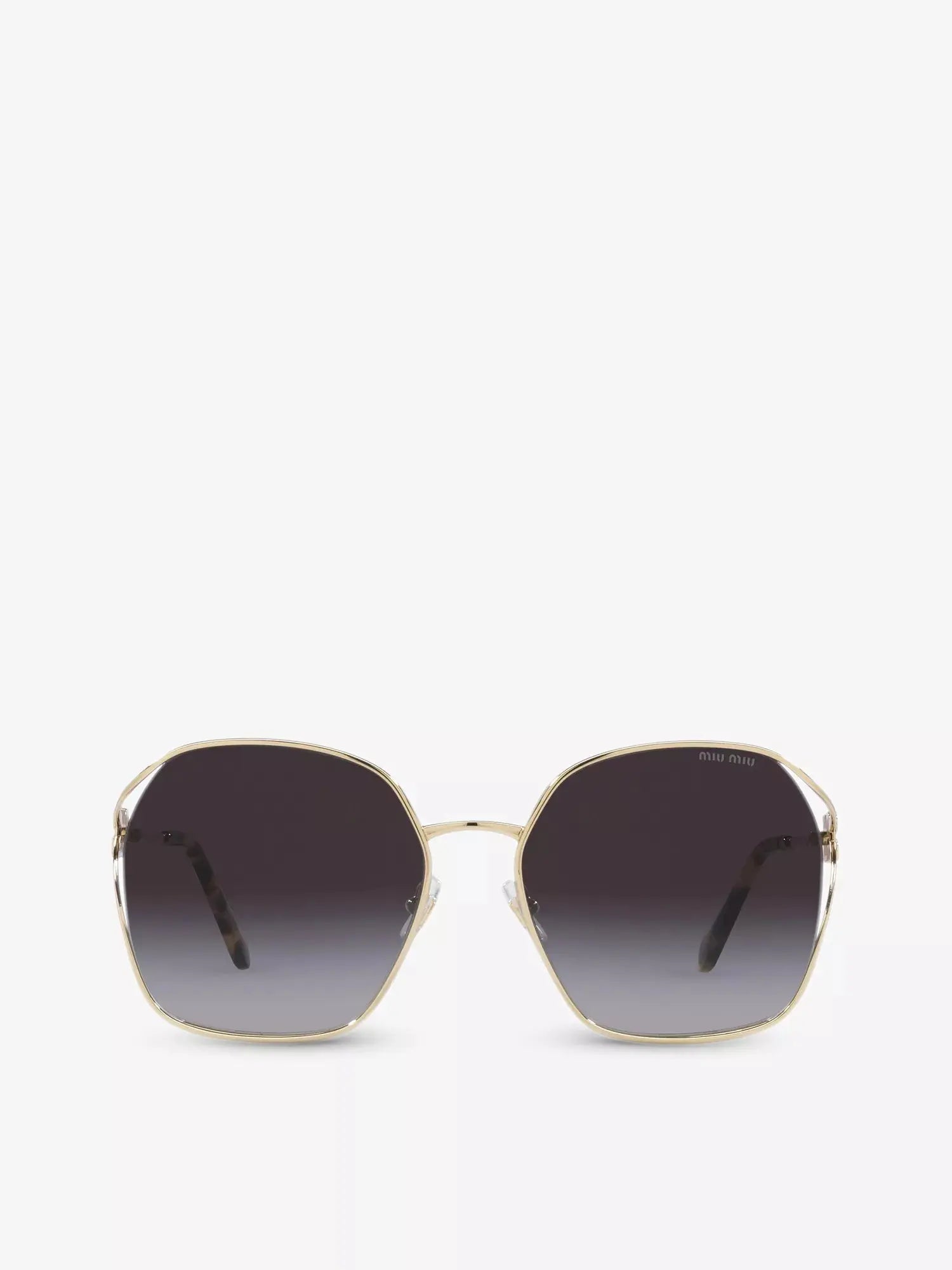 Women's MU 52WS square-frame metal sunglasses Miu Miu