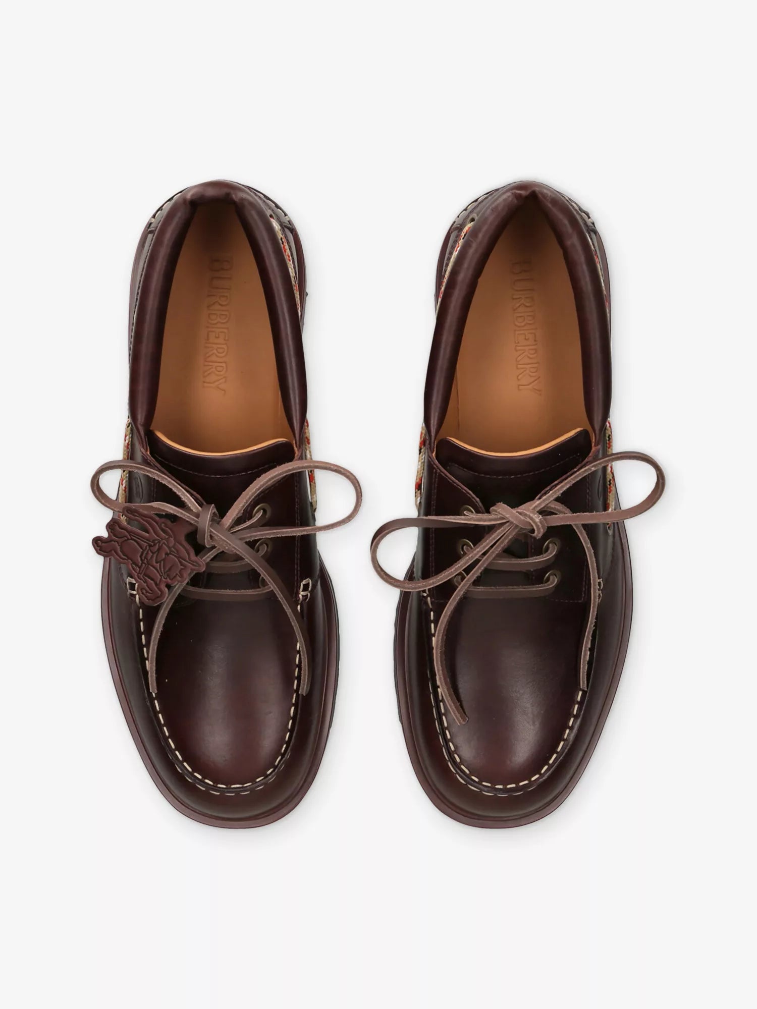 Men's Leather Boat Shoes Burberry