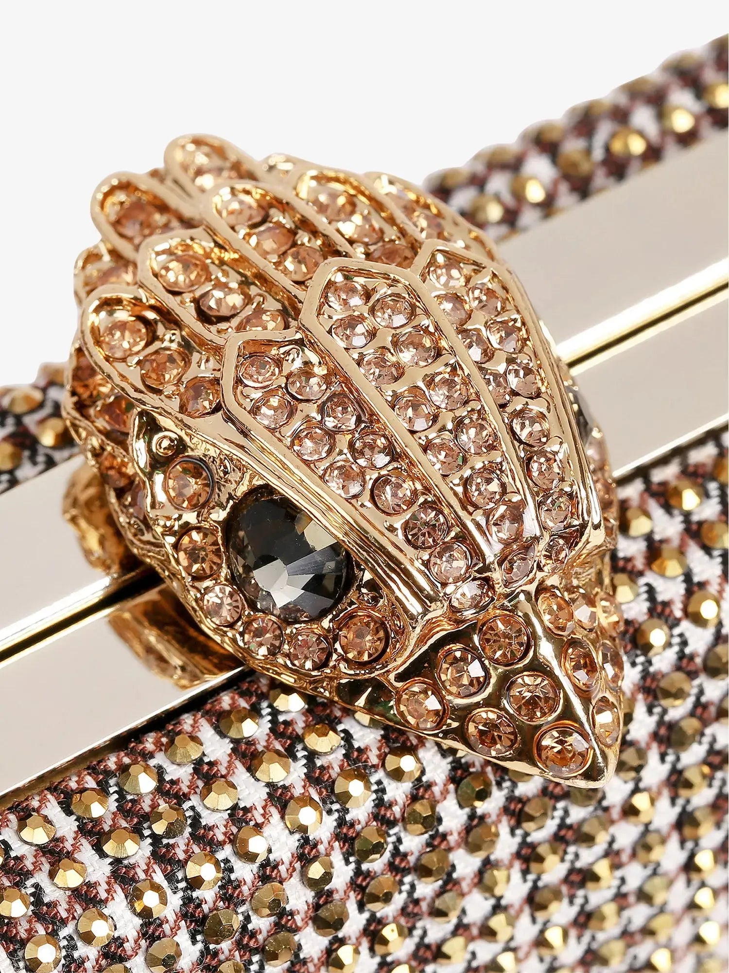 Women's Crystal Kensington Woven Clutch Bag Kurt Geiger London