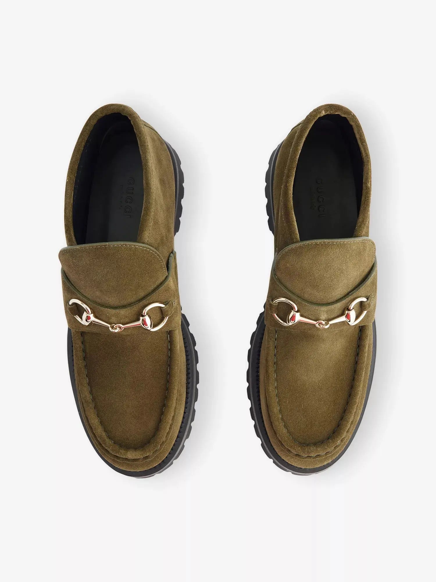 Women's Horsebit Suede Boots Gucci