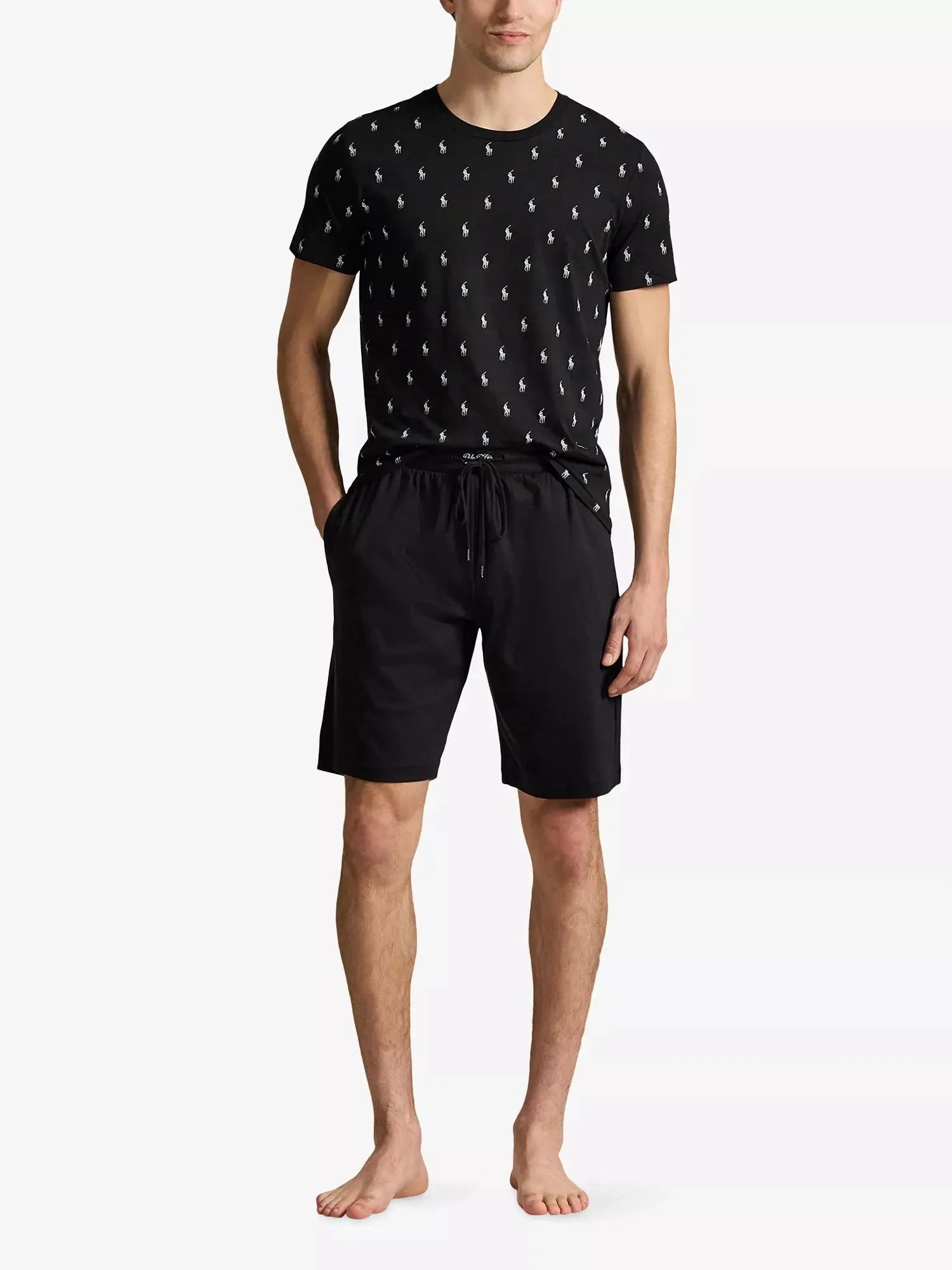 Men's Logo-Print Cotton-Jersey Pyjama Top Polo Ralph Lauren