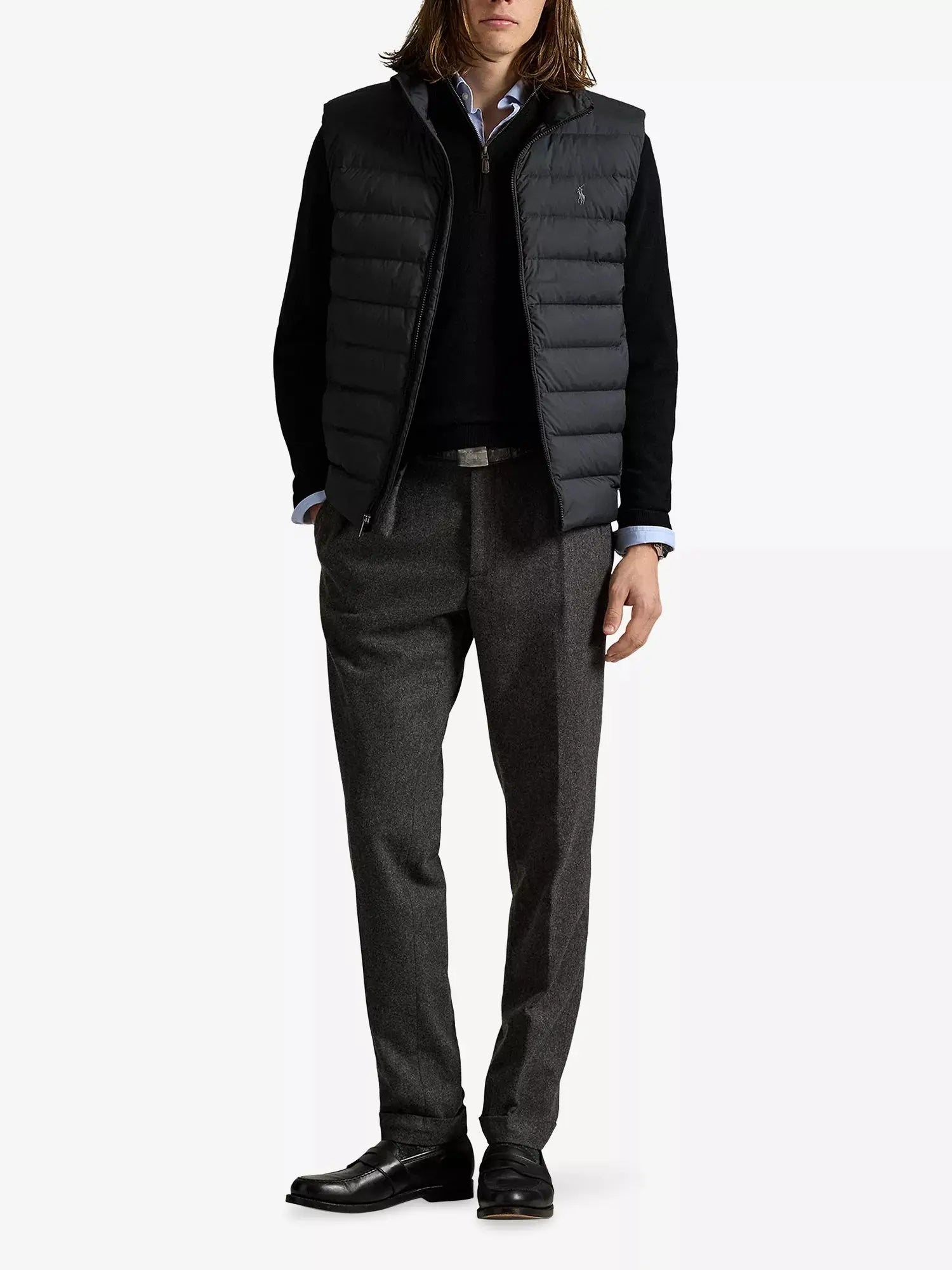 Men's Embroidered-Logo Insulated Shell Gilet Polo Ralph Lauren