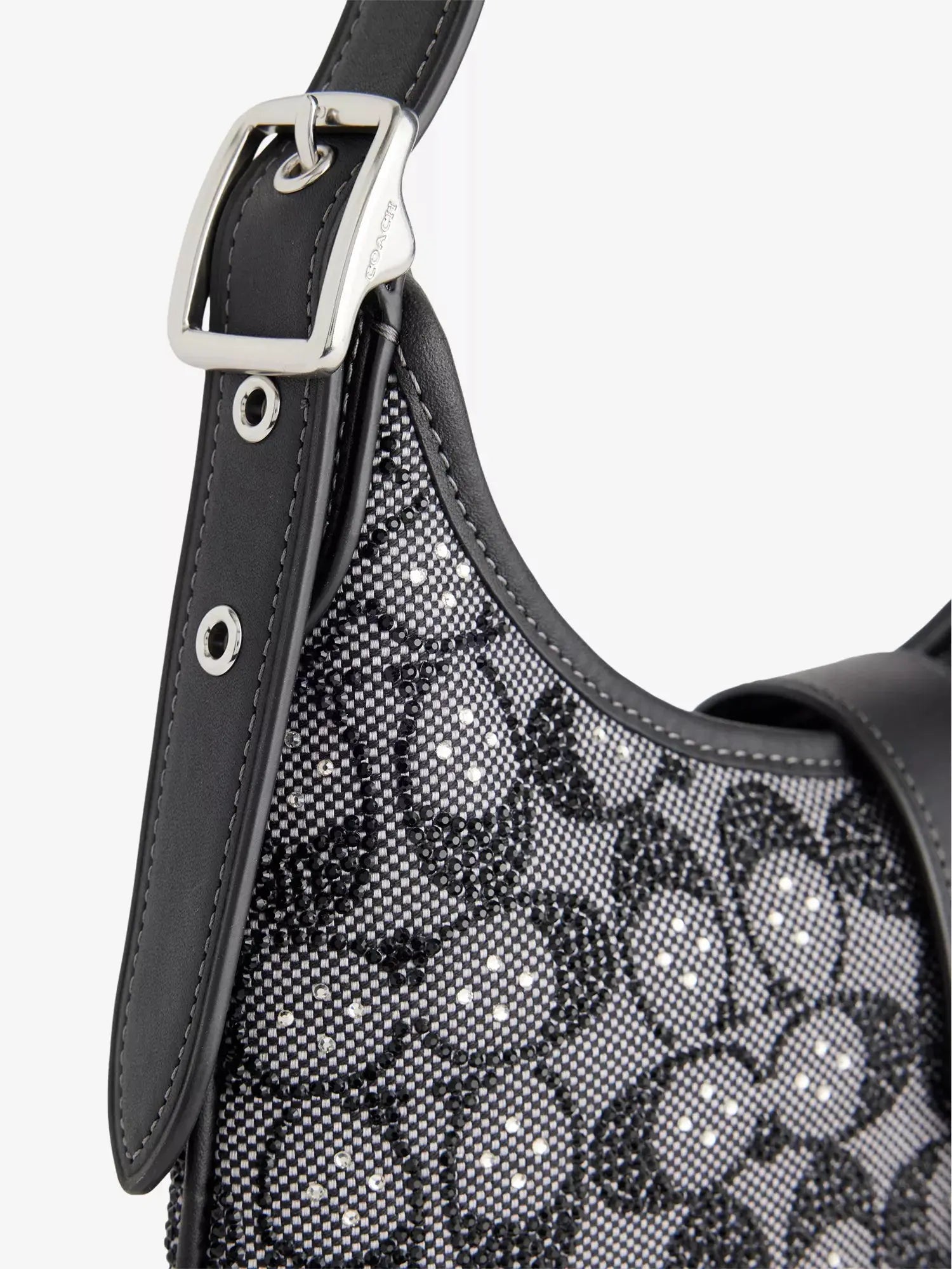 Women's Hamptons Crystal Jacquard Hobo Bag Coach