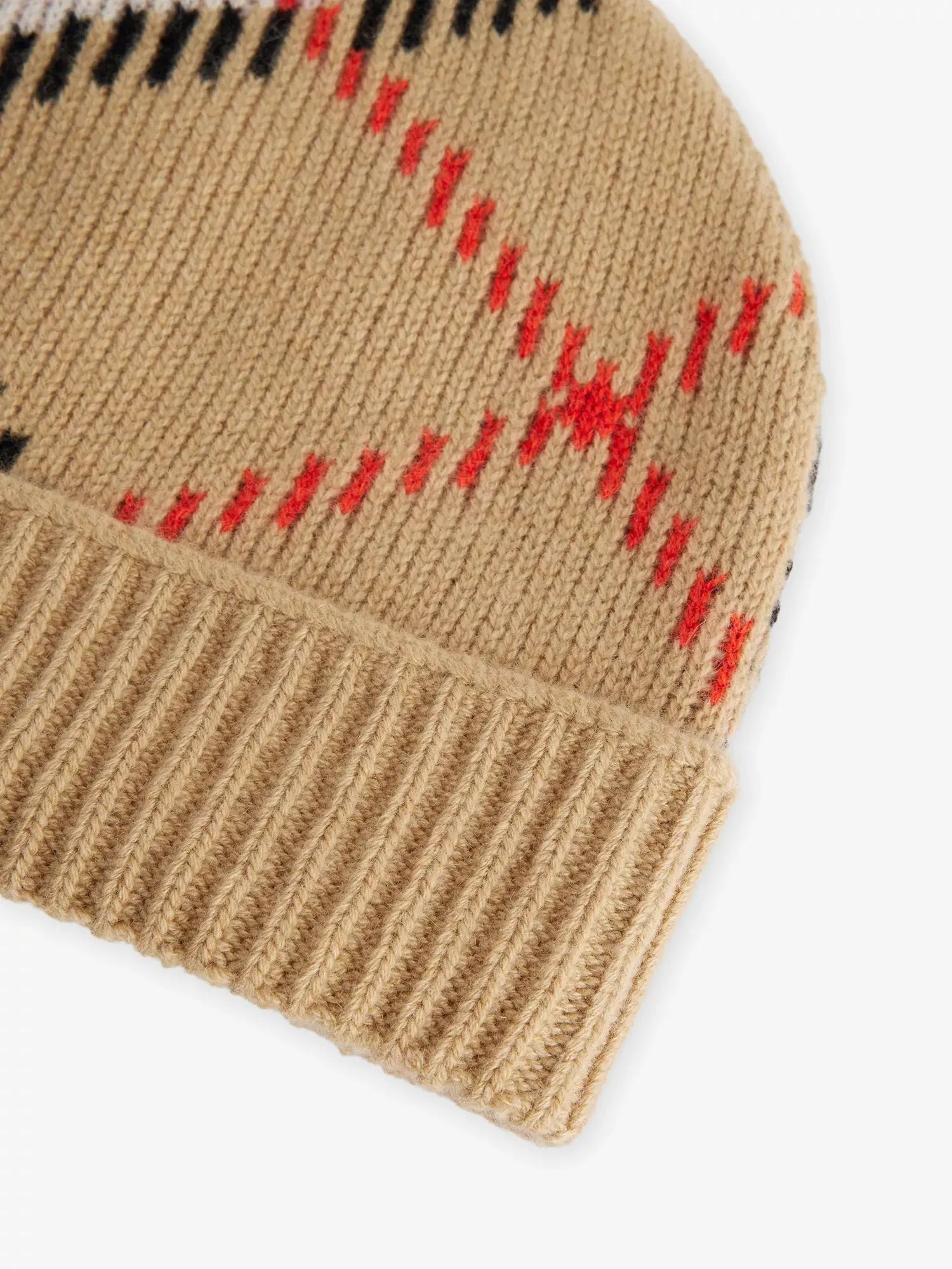 Women's Check Cashmere Blend Beanie Burberry