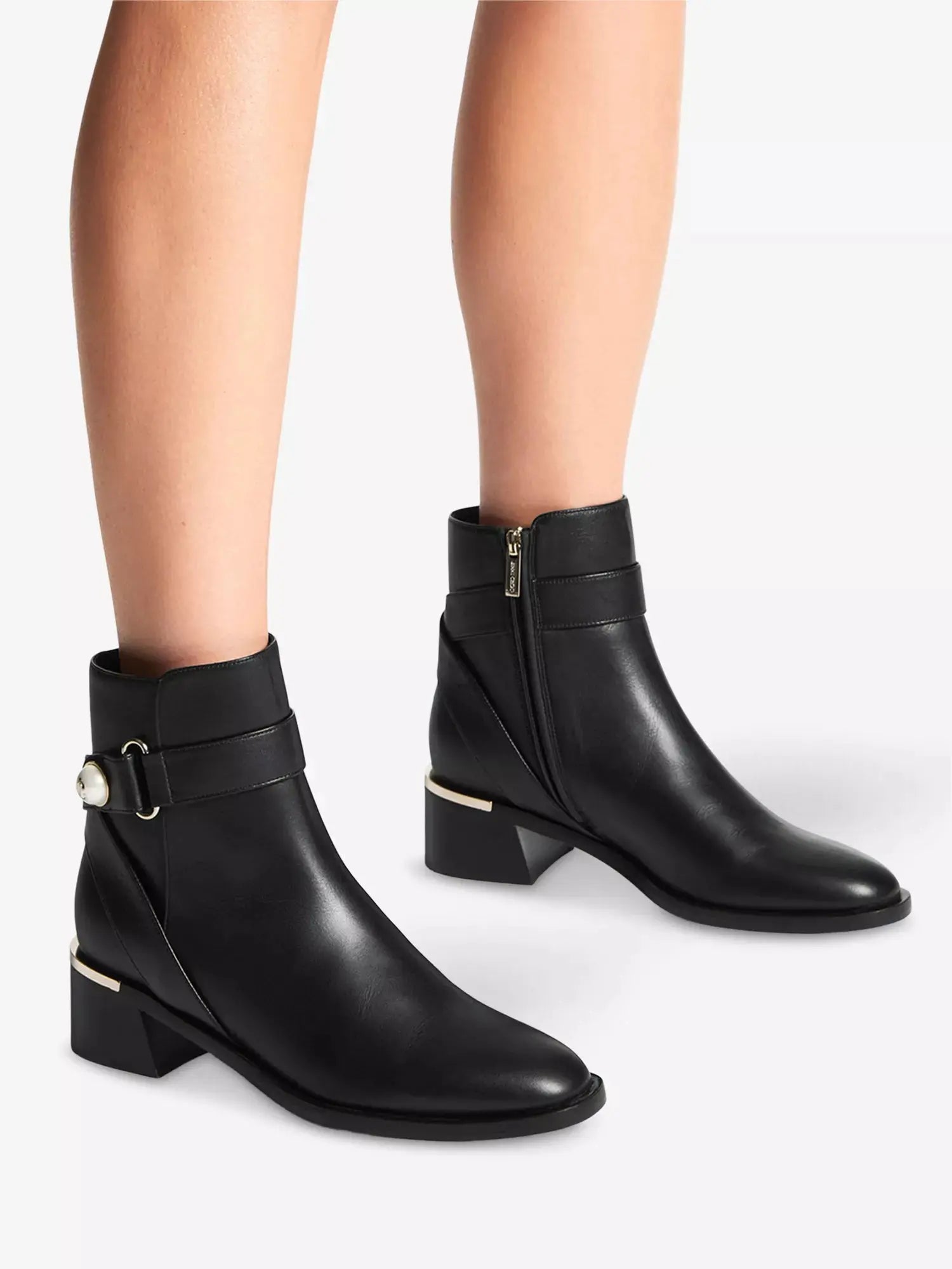 Women's Noor 45 Smooth Leather Ankle Boots Jimmy Choo