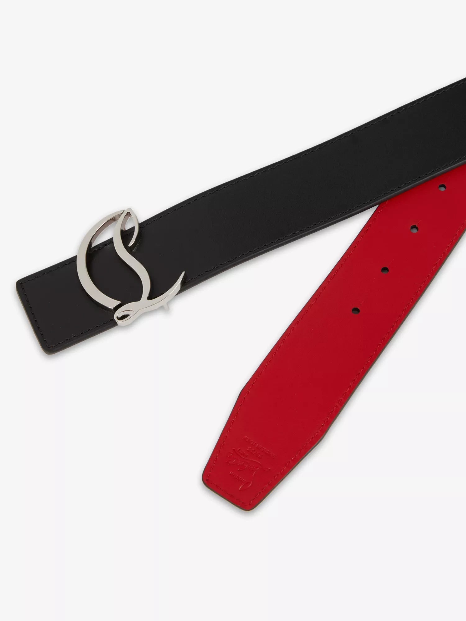 Men's CL Logo Leather Belt Christian Louboutin